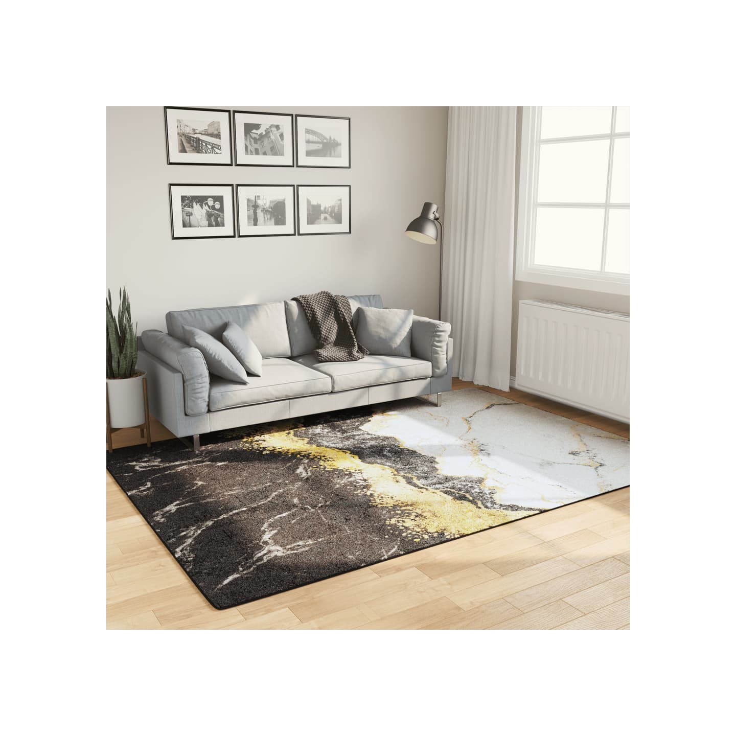 Tapis lavable multicolore 160x230 cm