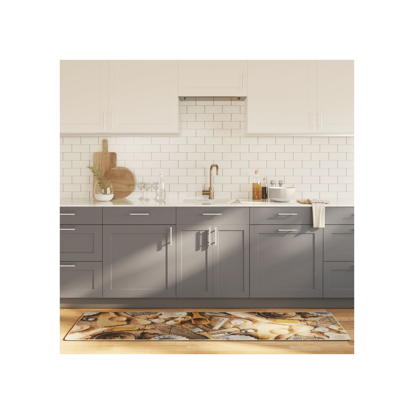 Tapis de cuisine multicolore 60x180 cm lavable