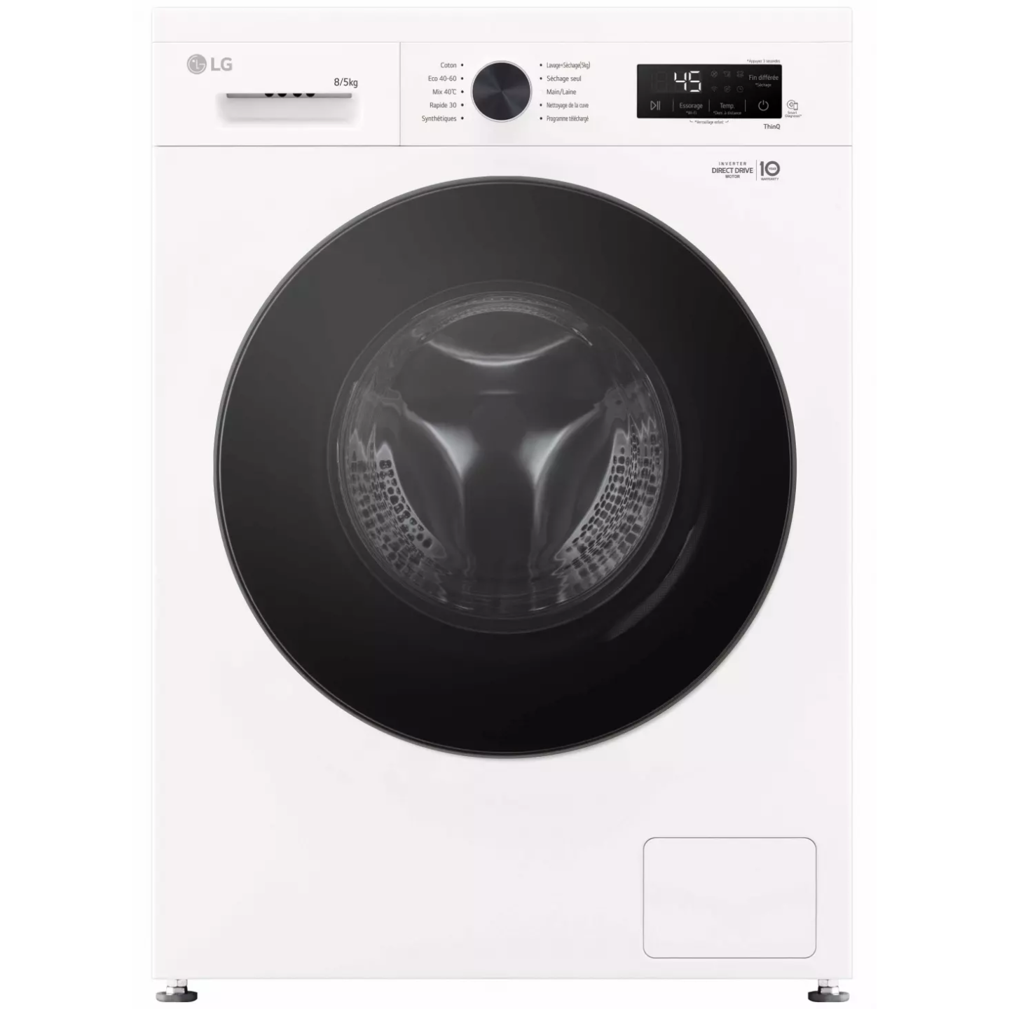 Lave-linge séchant LG F854B16WHS 8/5 kg Dual Dry | Nimestore
