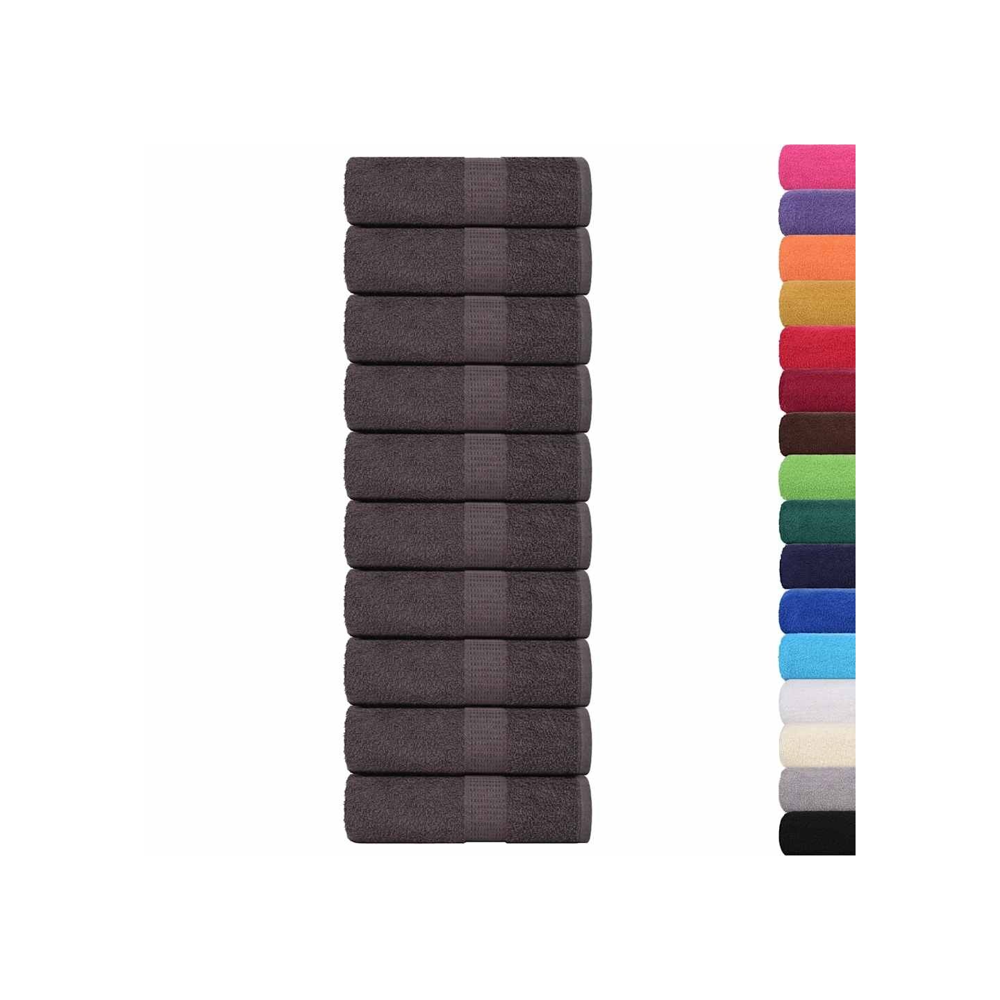 Serviettes de toilette FROGN 50 pièces Anthracite 30x30 cm 360 g/m²