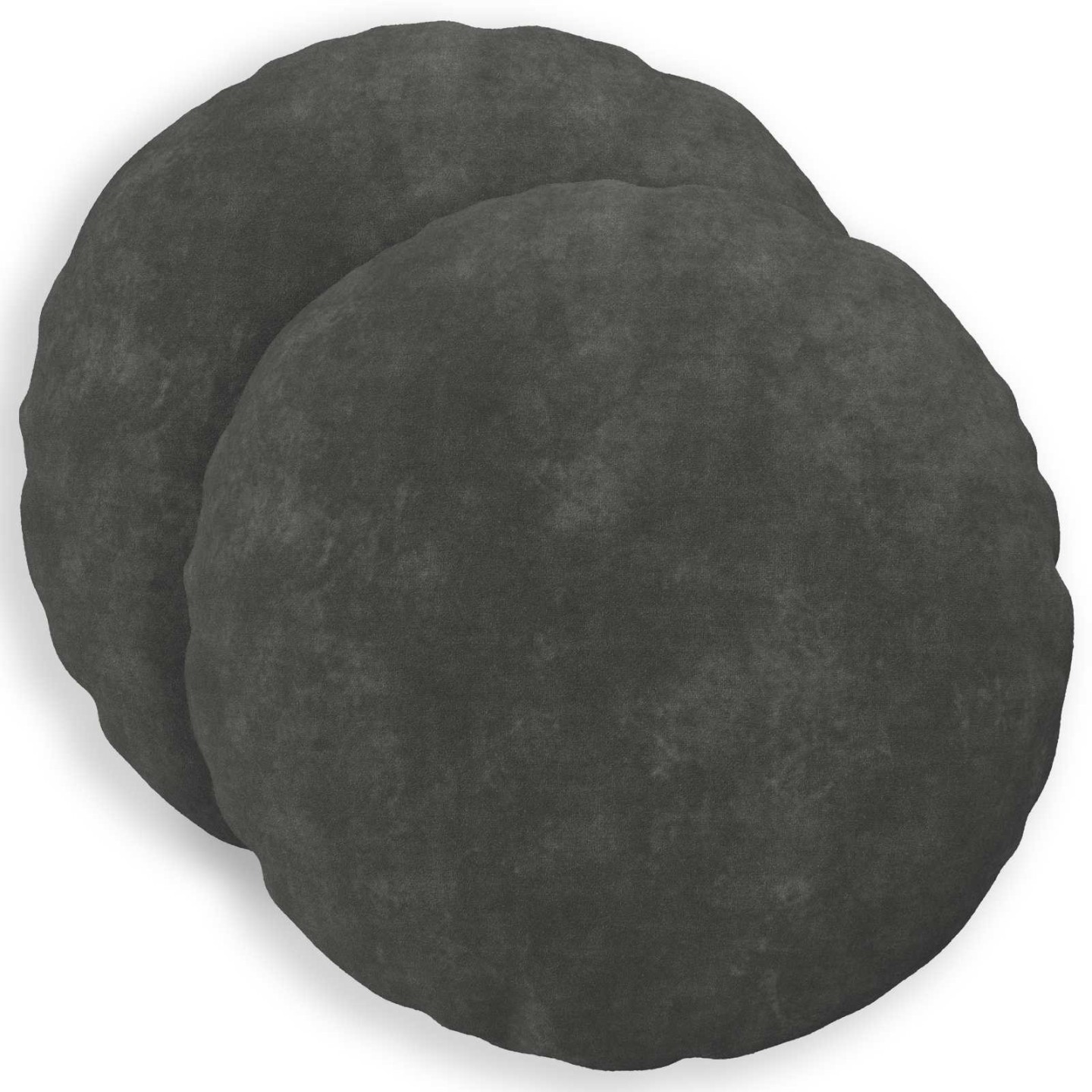 Coussin HEERLEN 2 pc Anthracite Fleece en microfibre