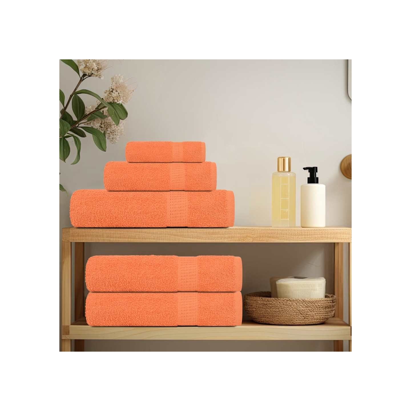 Serviettes de sauna FROGN 2 pcs orange 80x200 cm 360 g/m²