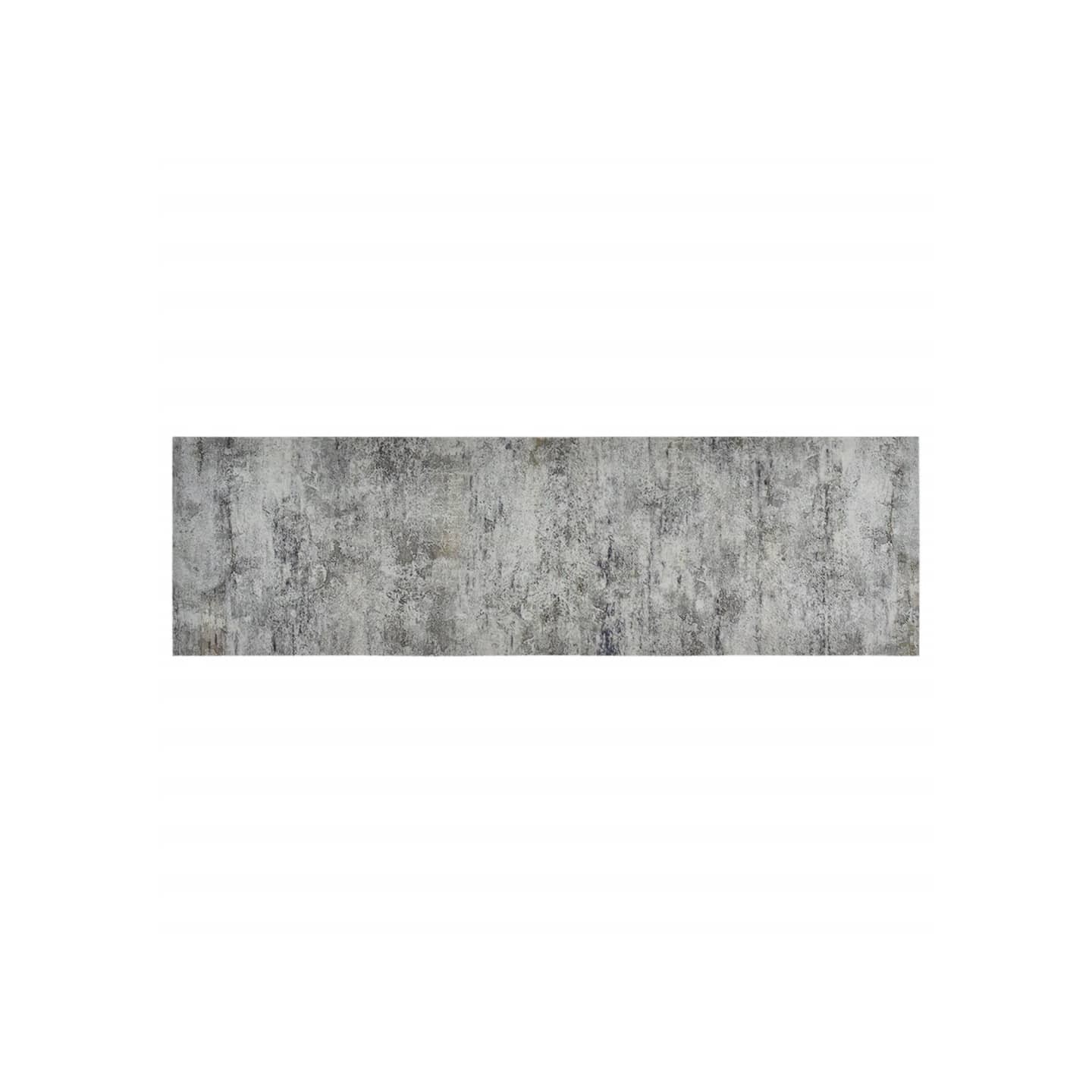 Tapis de cuisine lavable impression béton 60x180 cm velours