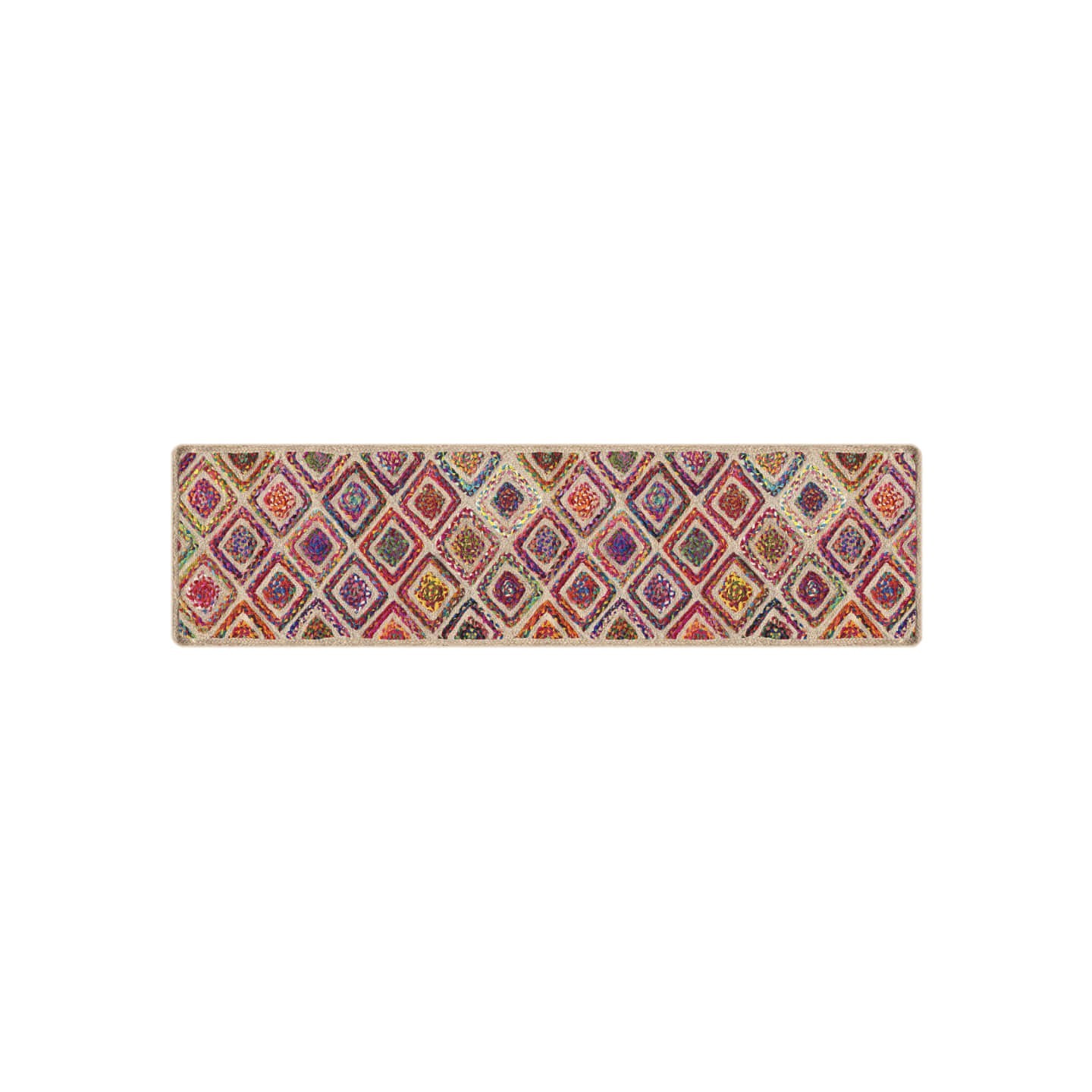 Tapis lavable multicolore 80x300 cm
