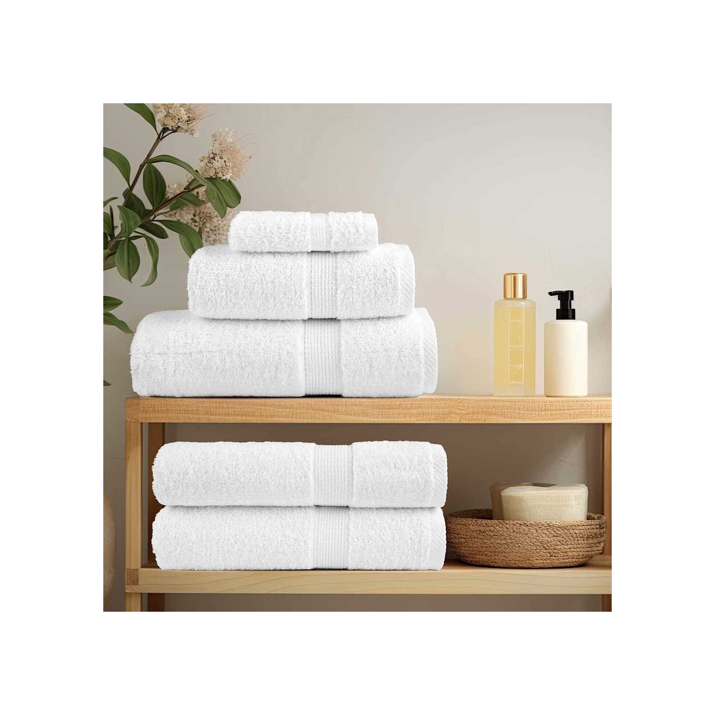 Serviette Invité SOLUND 10 pc Blanc 15 x 21 cm 550 gsm