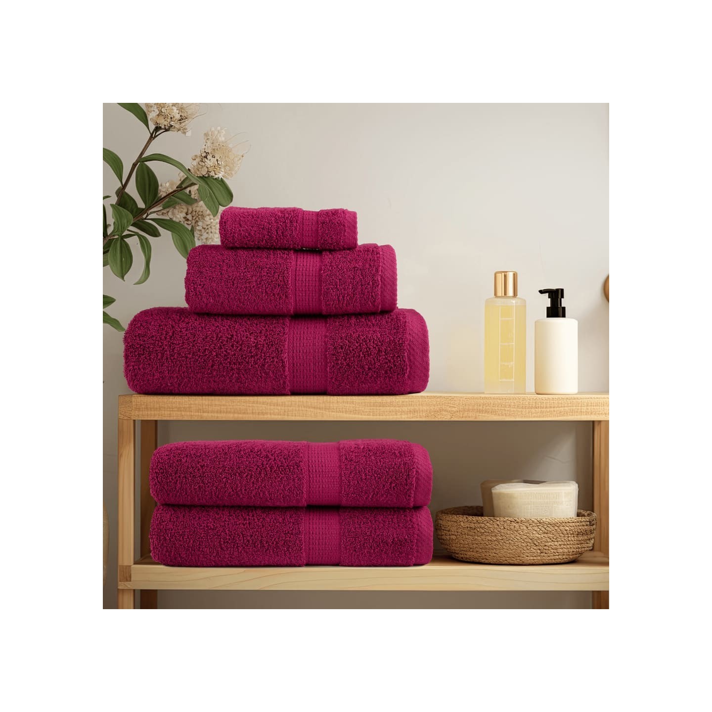 Serviettes de douche de qualité supérieure SOLUND 10 pcs