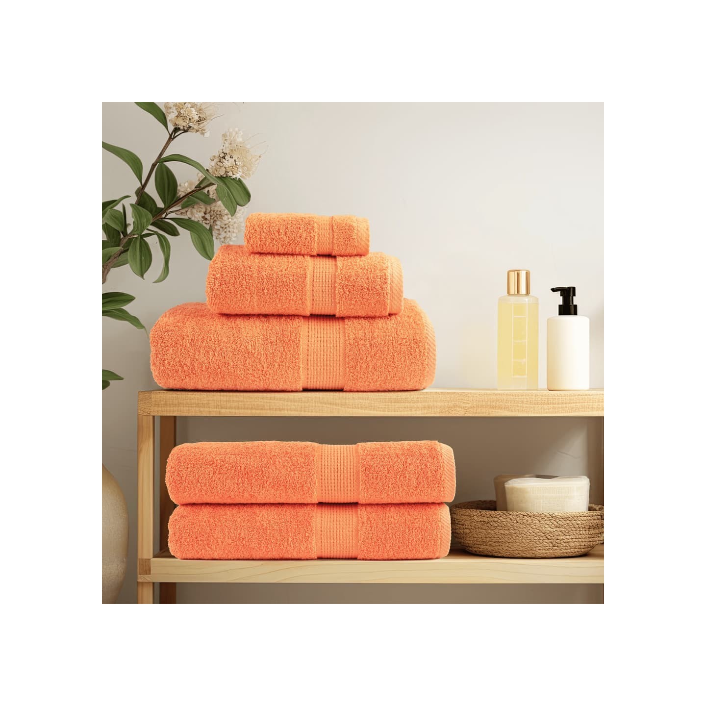 Serviettes de qualité supérieure SOLUND 4 pcs orange 600 g/m²