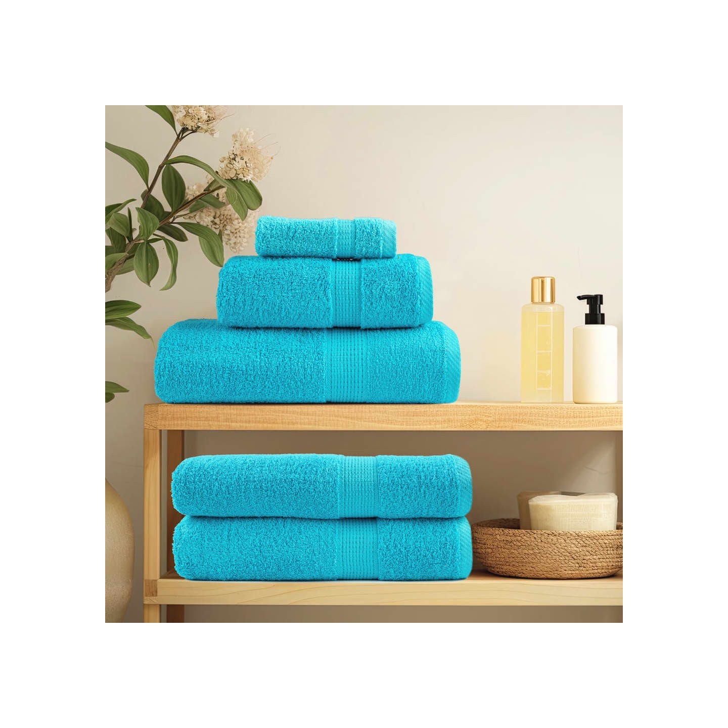 Essuie-mains de qualité supérieure SOLUND 2 pcs turquoise