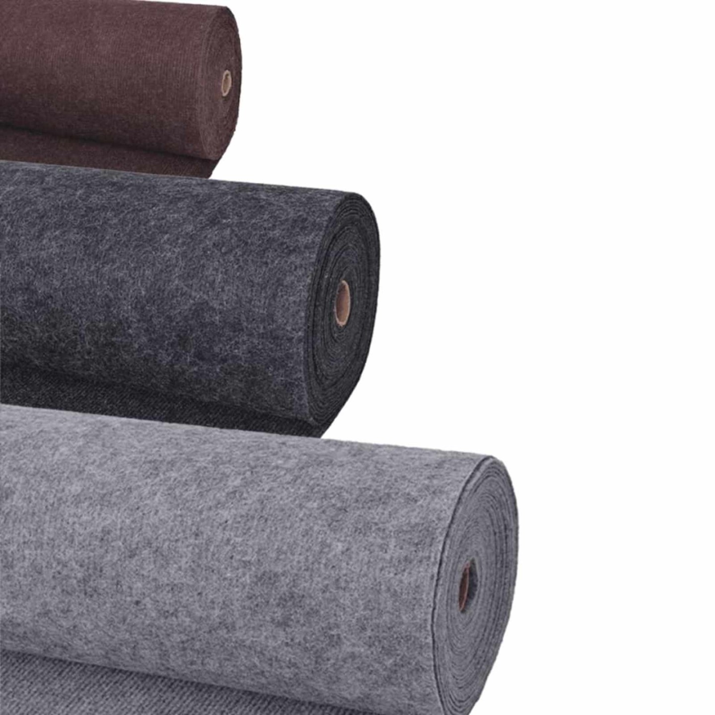 Tapis Uni Rouge 1,2 x 12 m Polyester