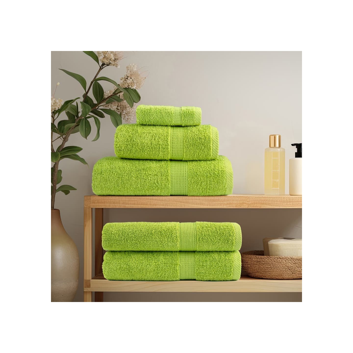 Serviettes de douche de qualité supérieure SOLUND 10 pcs