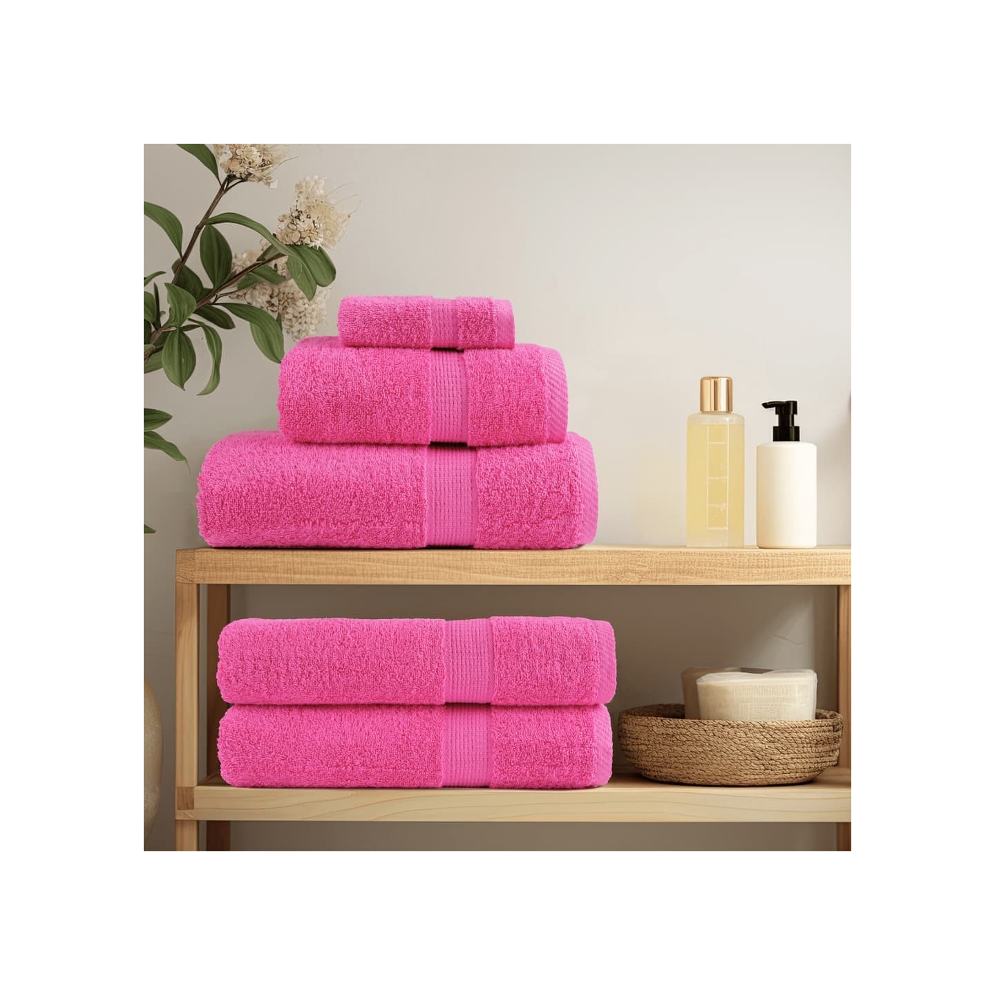 Serviettes d'invité de qualité supérieure SOLUND 10 pcs rose