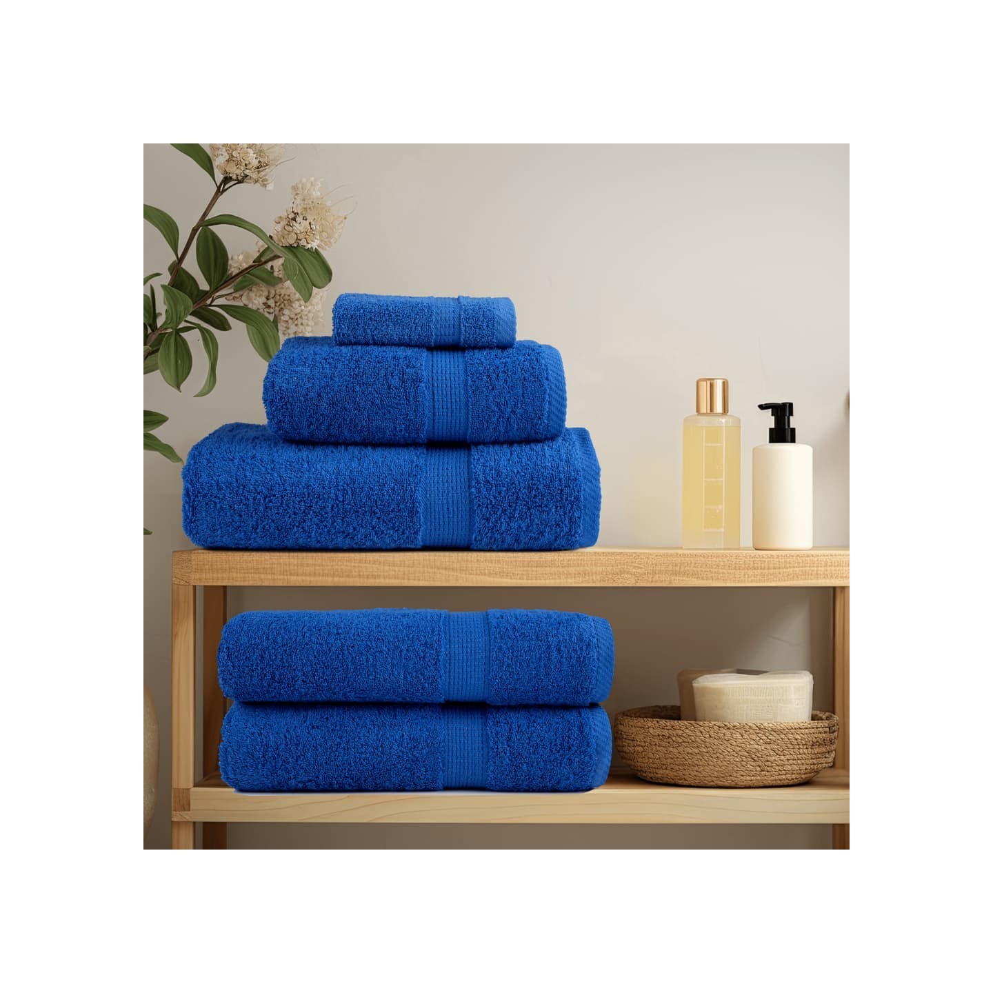 Ensemble de serviettes de qualité supérieure SOLUND 8 pcs bleu