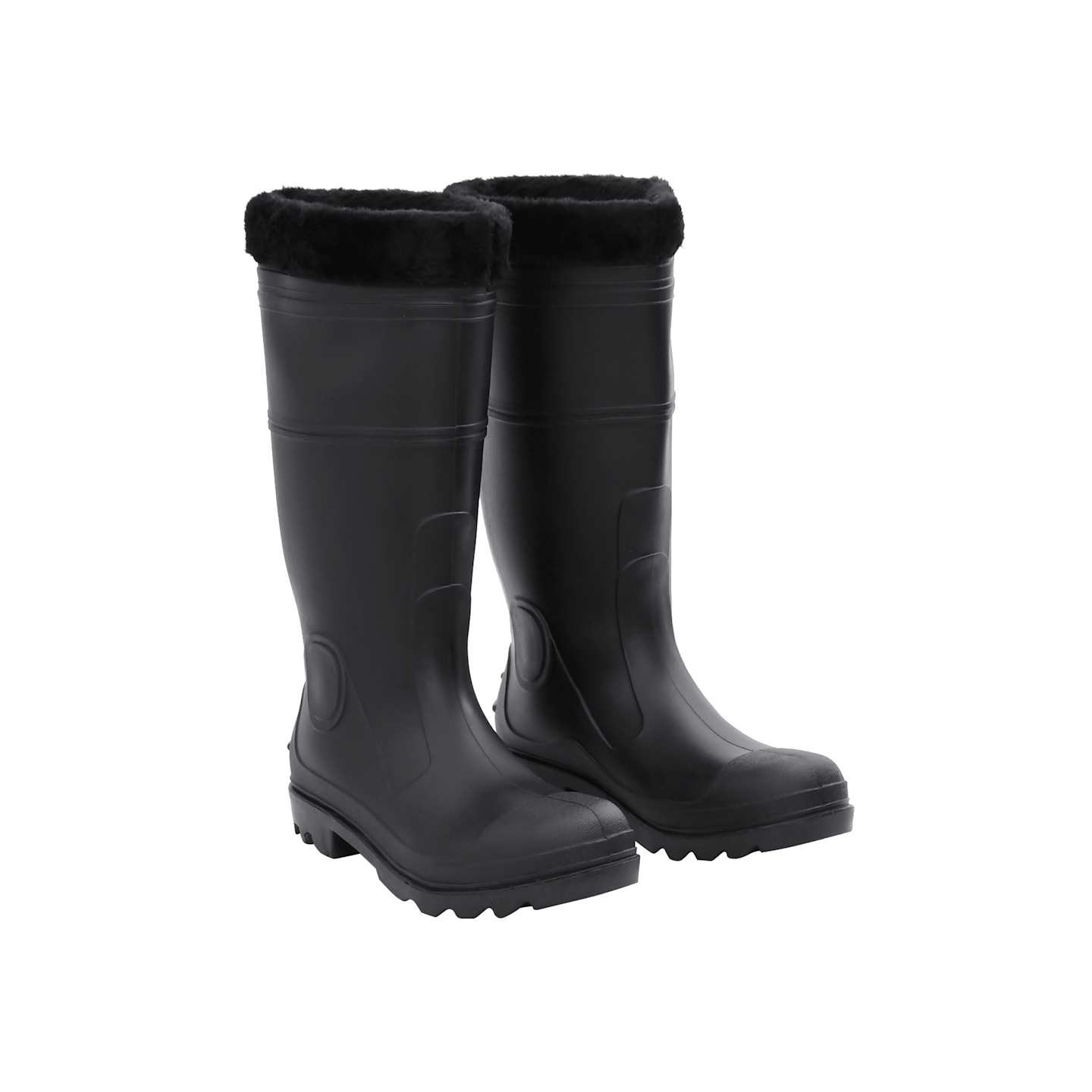 Bottes de pluie avec chaussettes amovibles noir taille 43 PVC