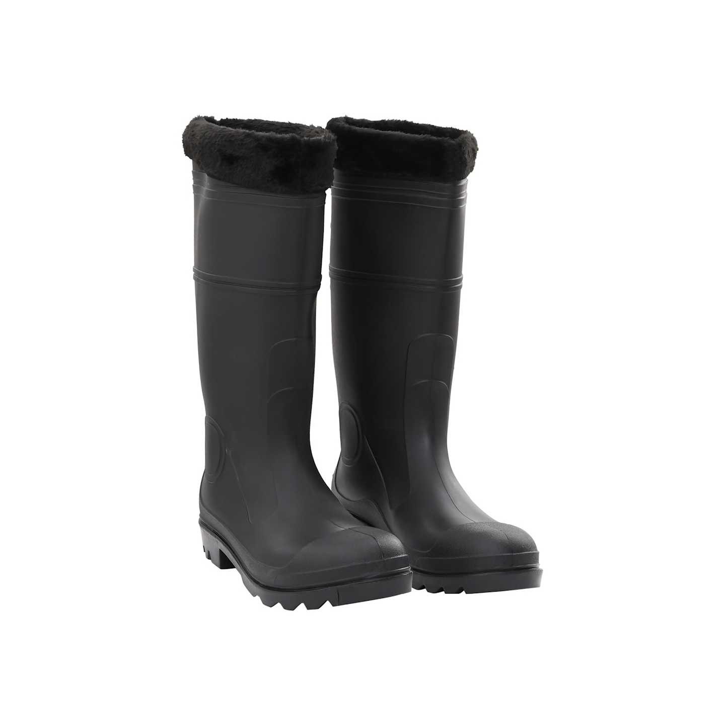 Bottes de pluie avec chaussettes amovibles noir taille 45 PVC