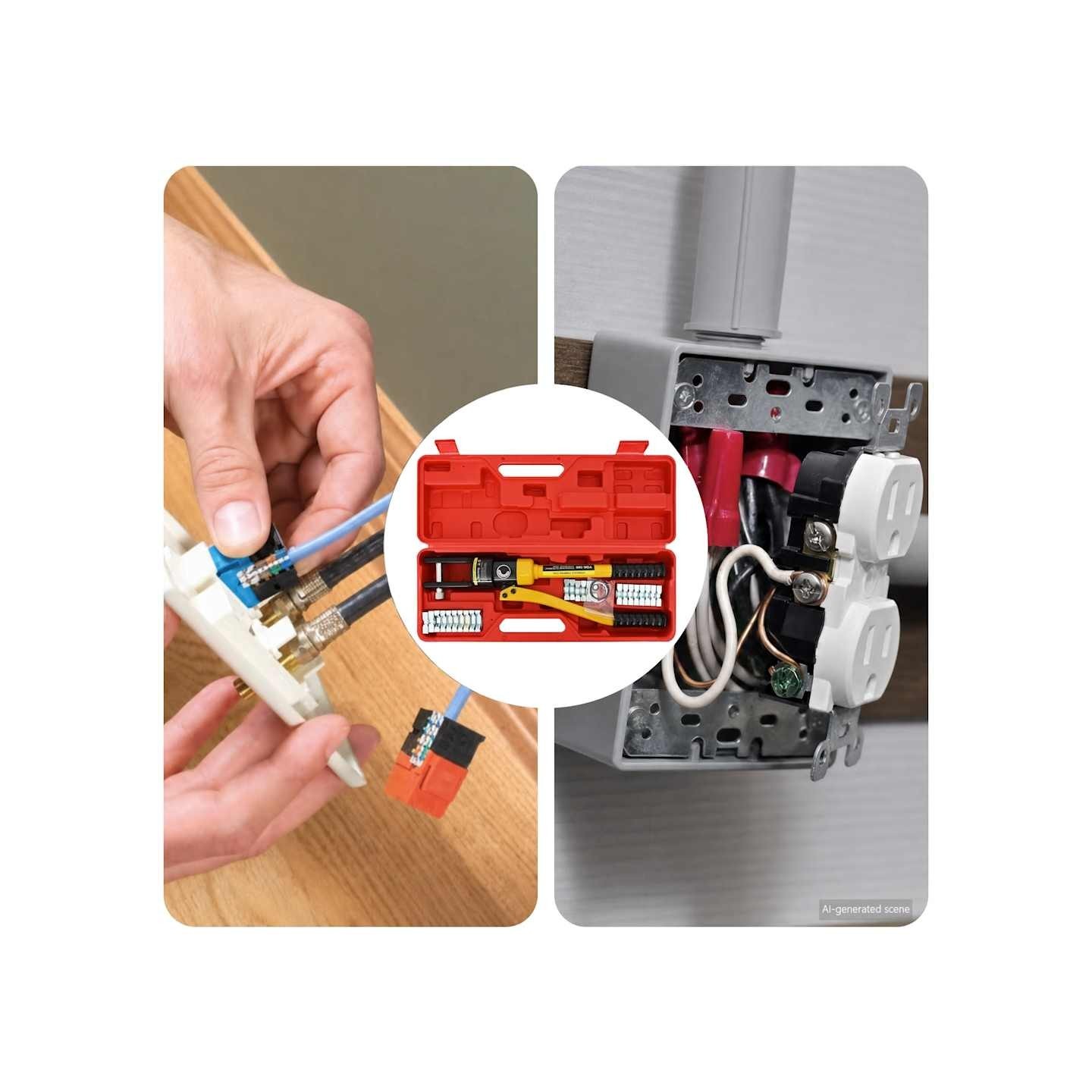 Coffret de presse à sertir/ de sertissage hydraulique