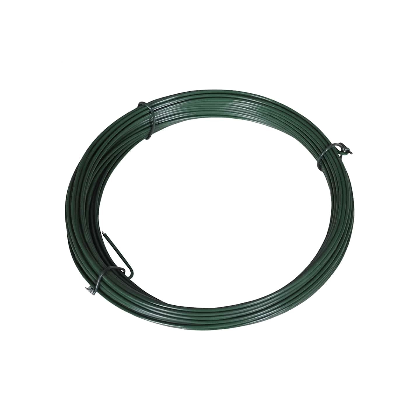 Fil de liaison de clôture 25 m 1,4/2 mm Acier Vert