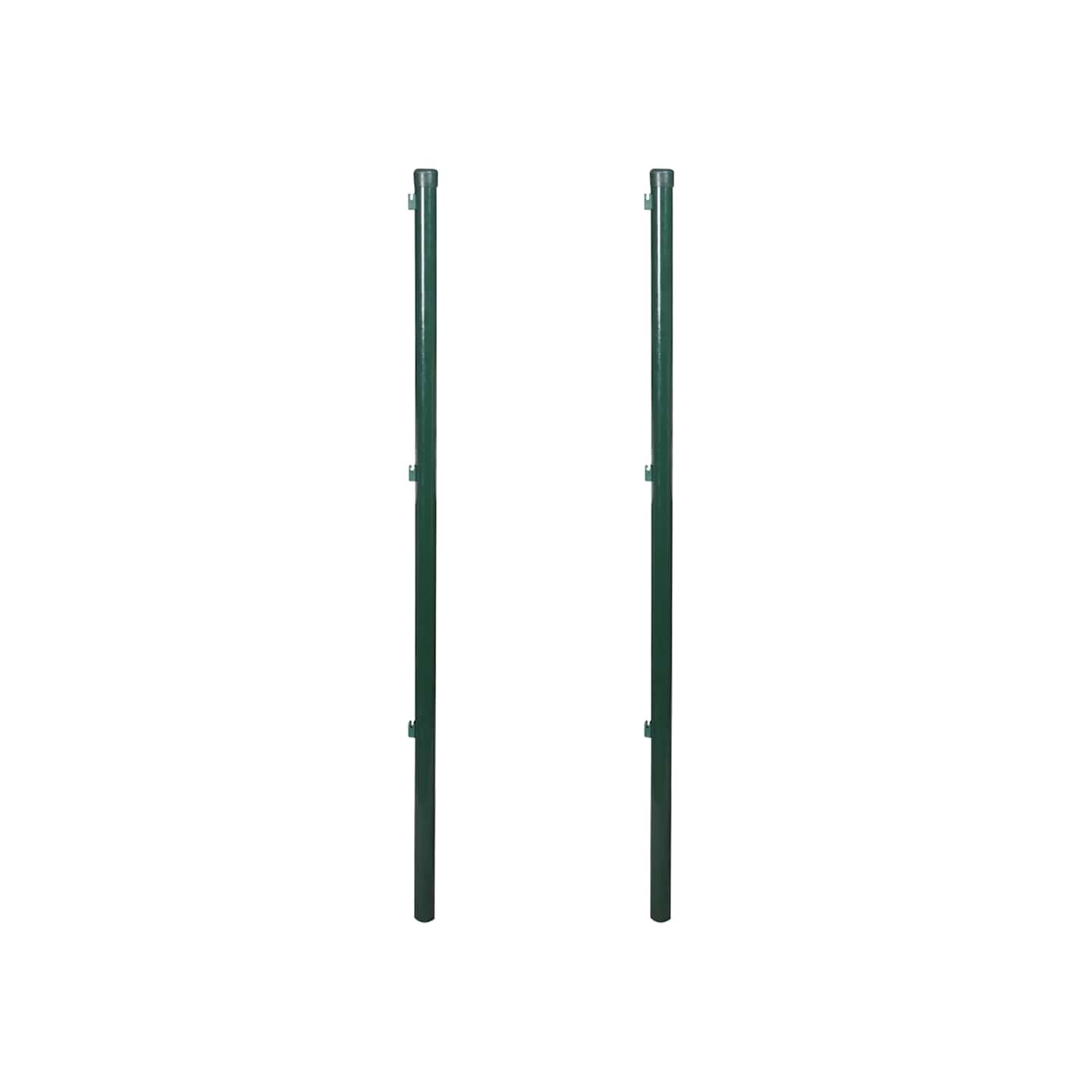 Poteaux de clôture 2 pcs 115 cm
