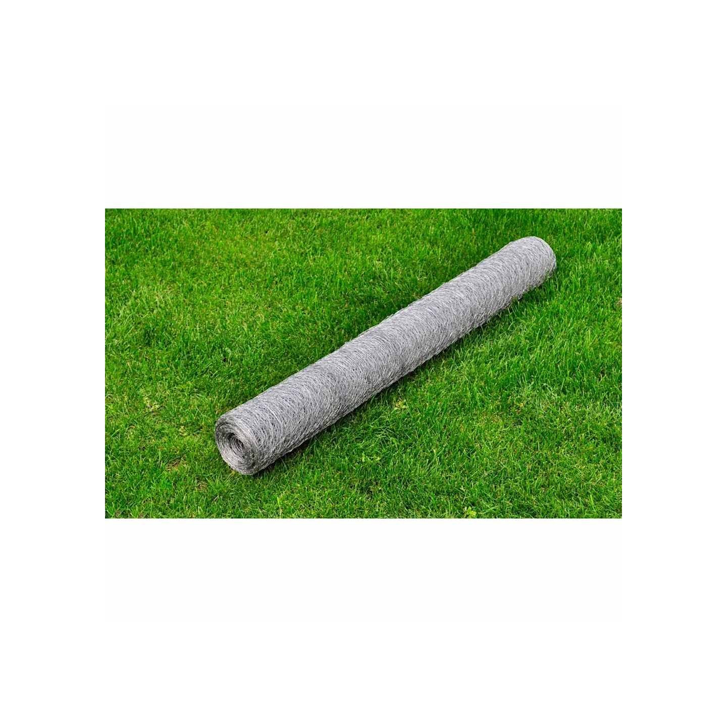 Grillage pour volière Acier galvanisé 25 x 0,75 m Argenté
