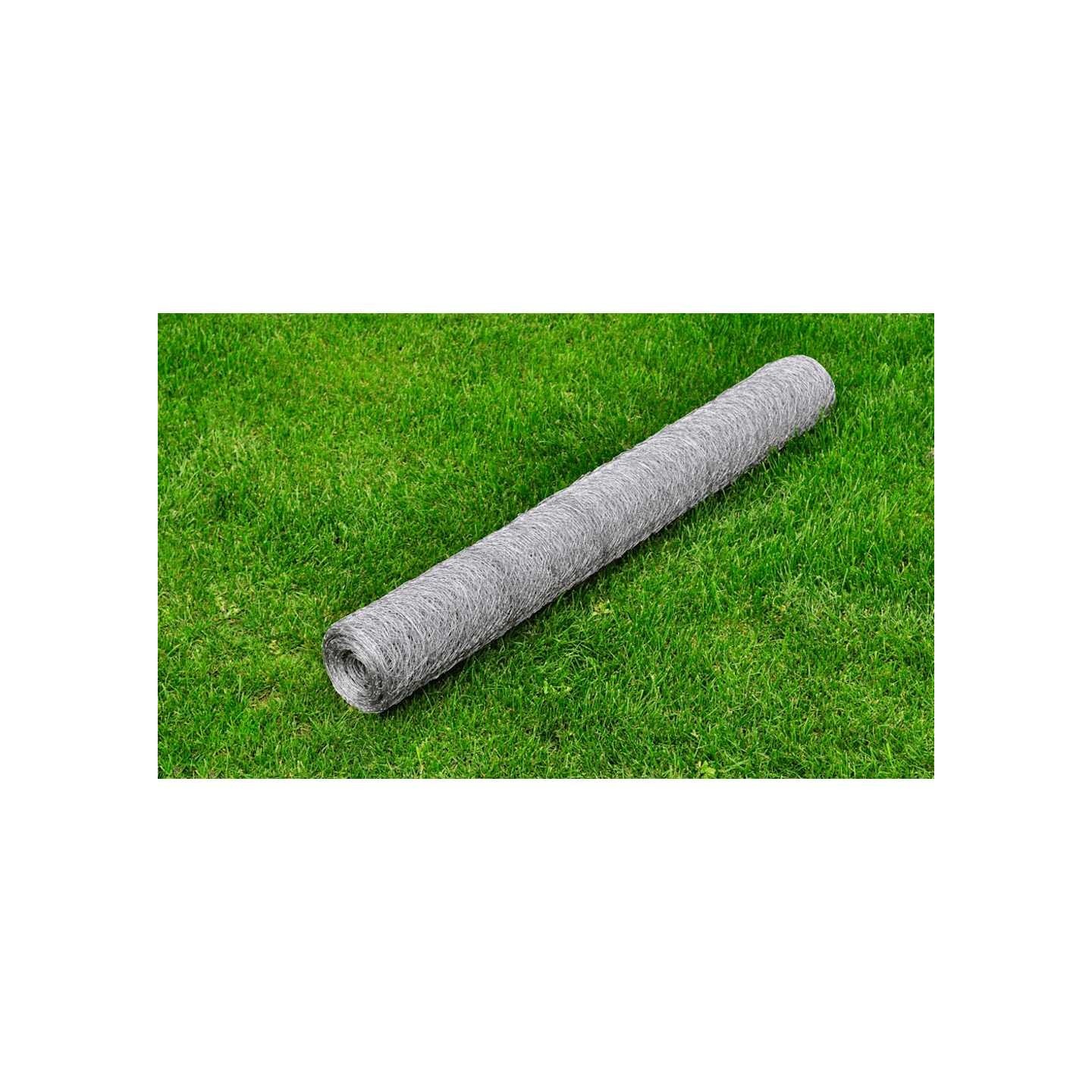 Grillage pour volière Acier galvanisé 25 x 0,75 m Argenté