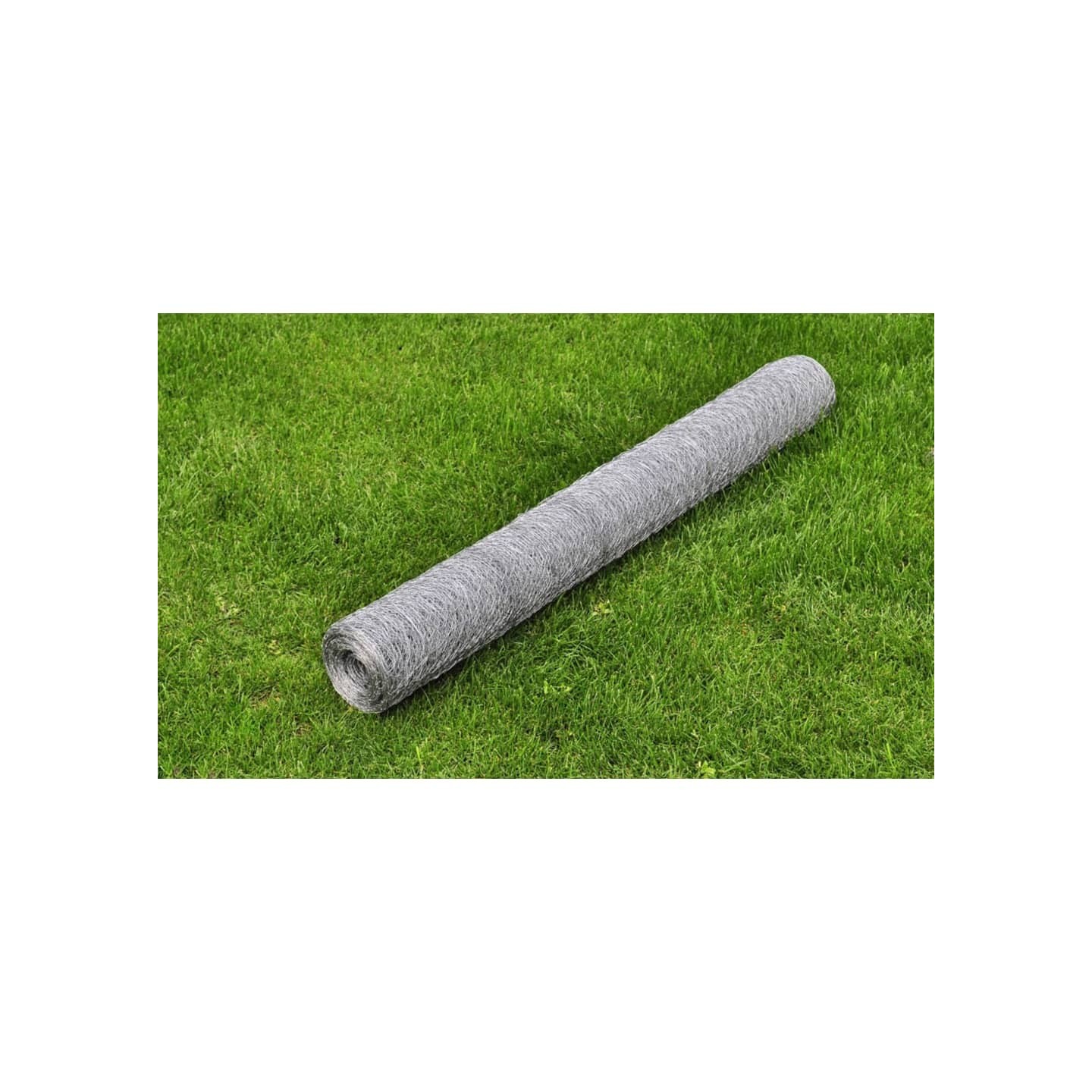 Grillage pour volière Acier galvanisé 25 x 1 m Argenté