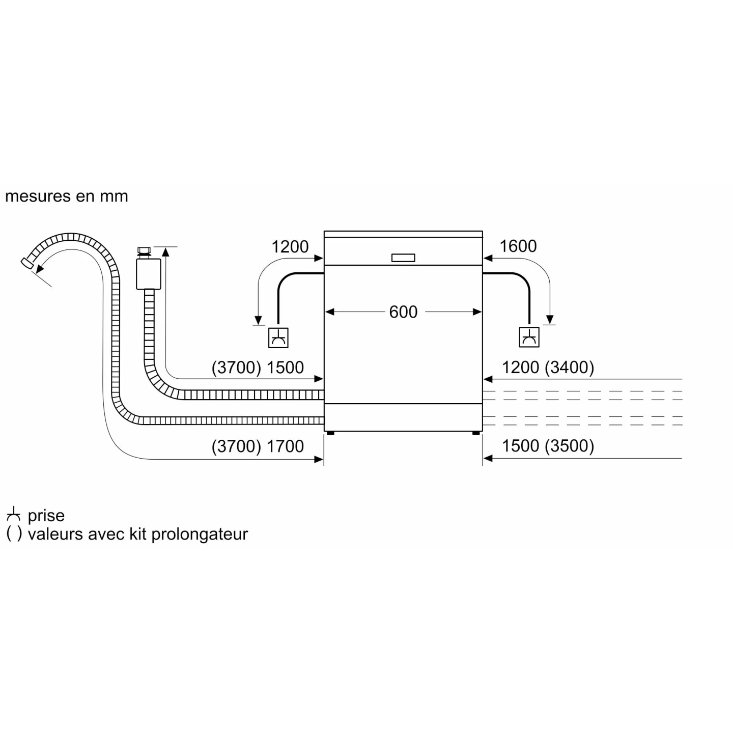 Lave-vaisselle Bosch Série 2 SMS2HVI02E 14 couverts | Nimestore
