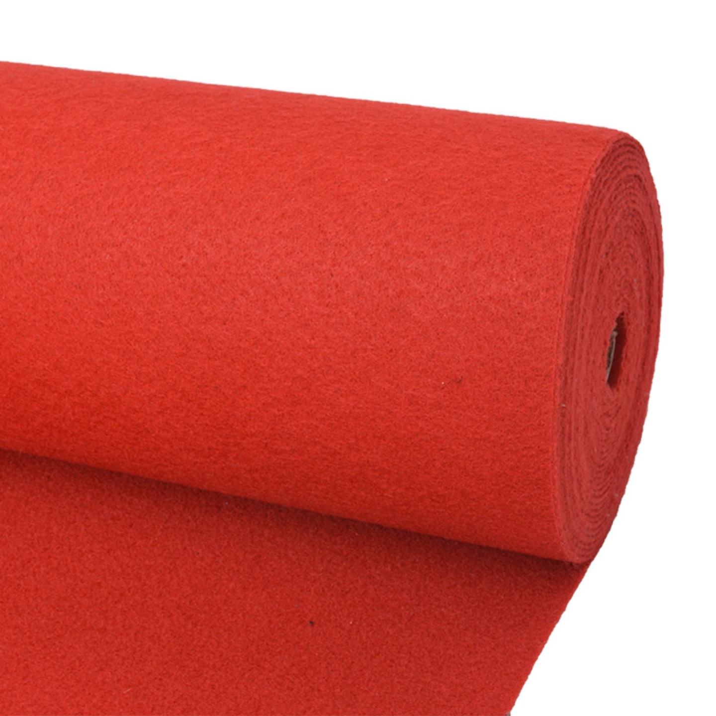 Tapis Uni Rouge 1 x 12 m Tissu