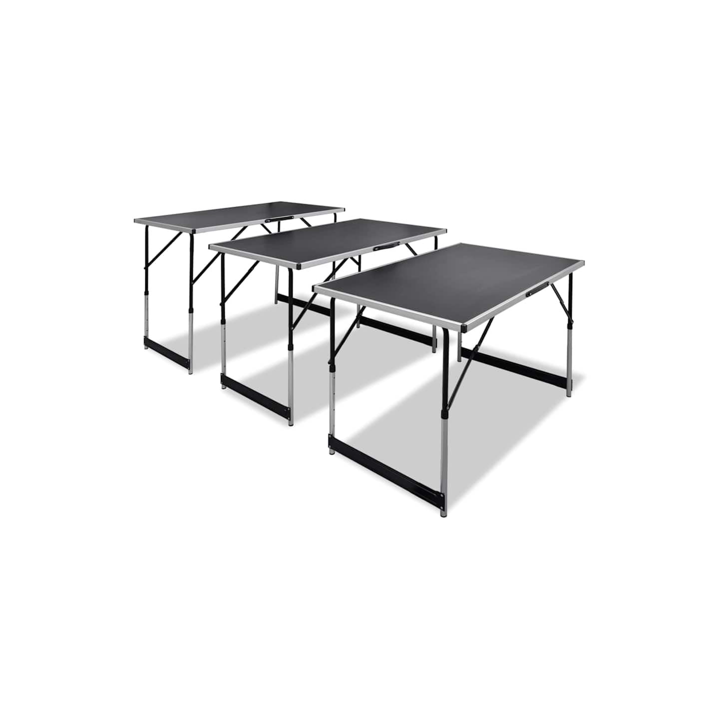 Table à coller 3 pcs pliable Hauteur réglable