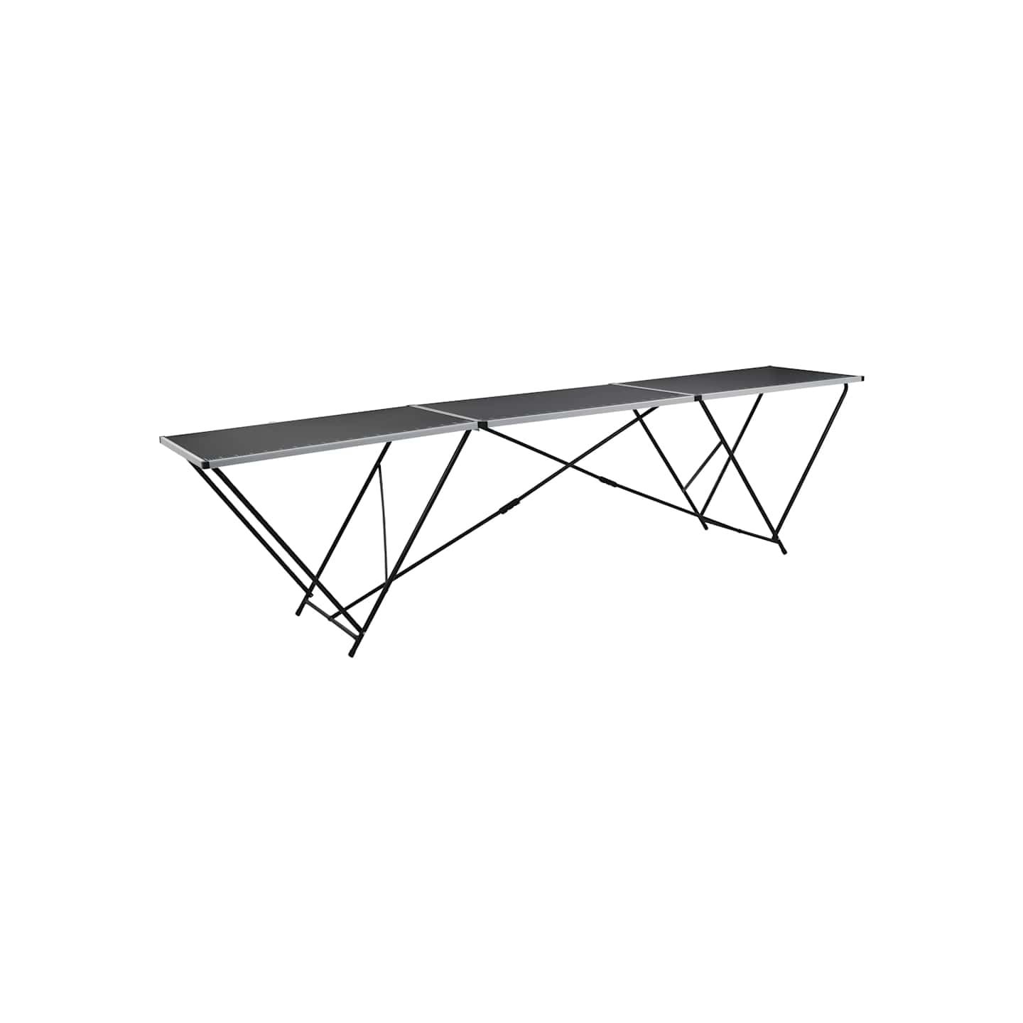 Table à coller pliable MDF et aluminium 300 x 60 x 78 cm