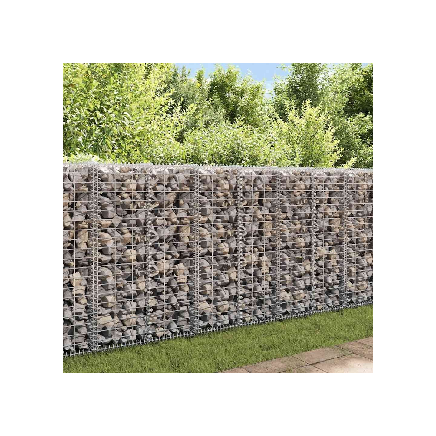 Panier de gabion avec couvercle Fil galvanisé 100x30x30 cm