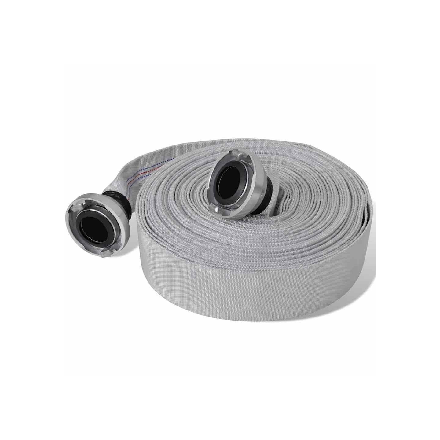 Tuyau d'incendie plat 20 m avec raccords C-Storz 2 pouces