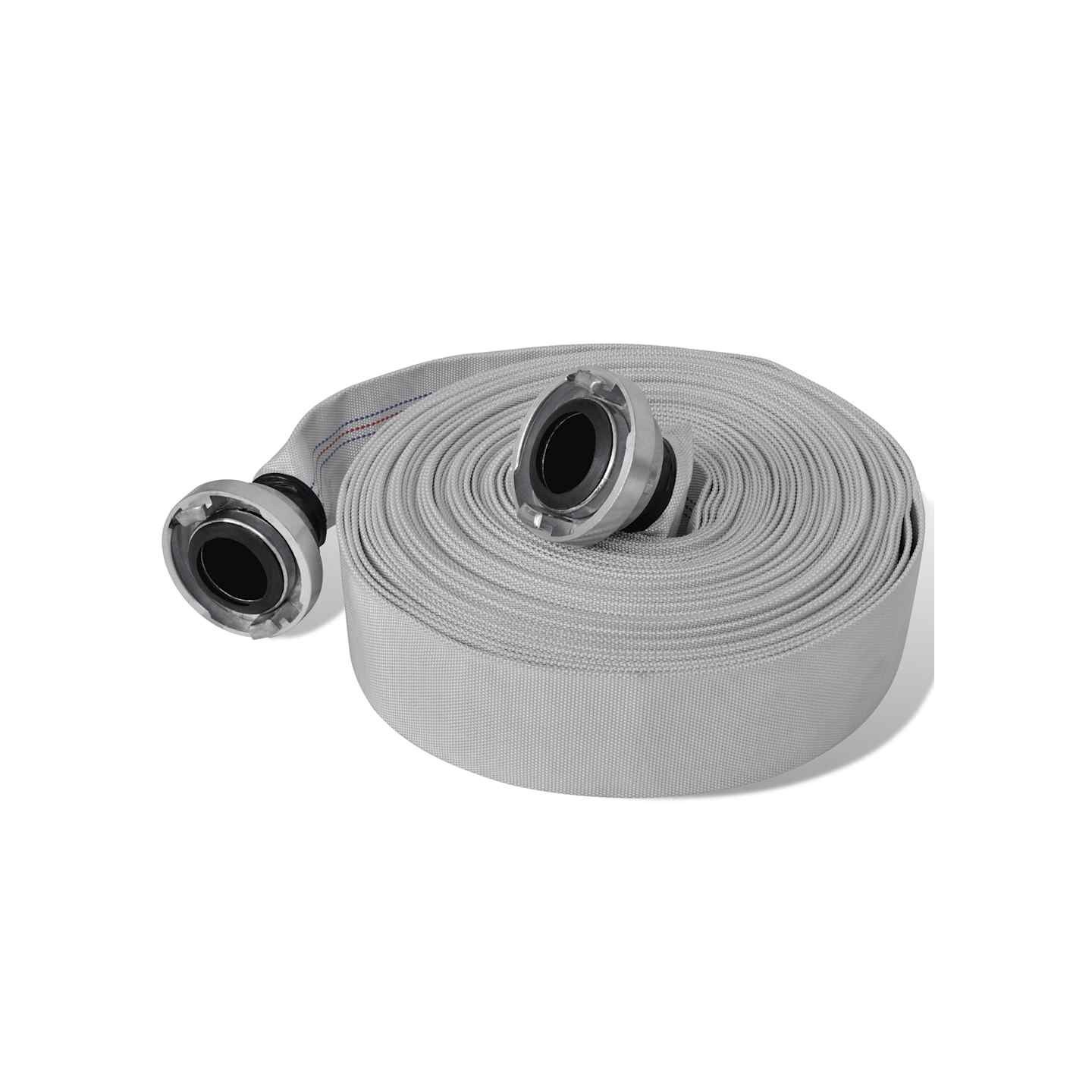 Tuyau d'incendie plat 30 m avec raccords C-Storz 2 pouces