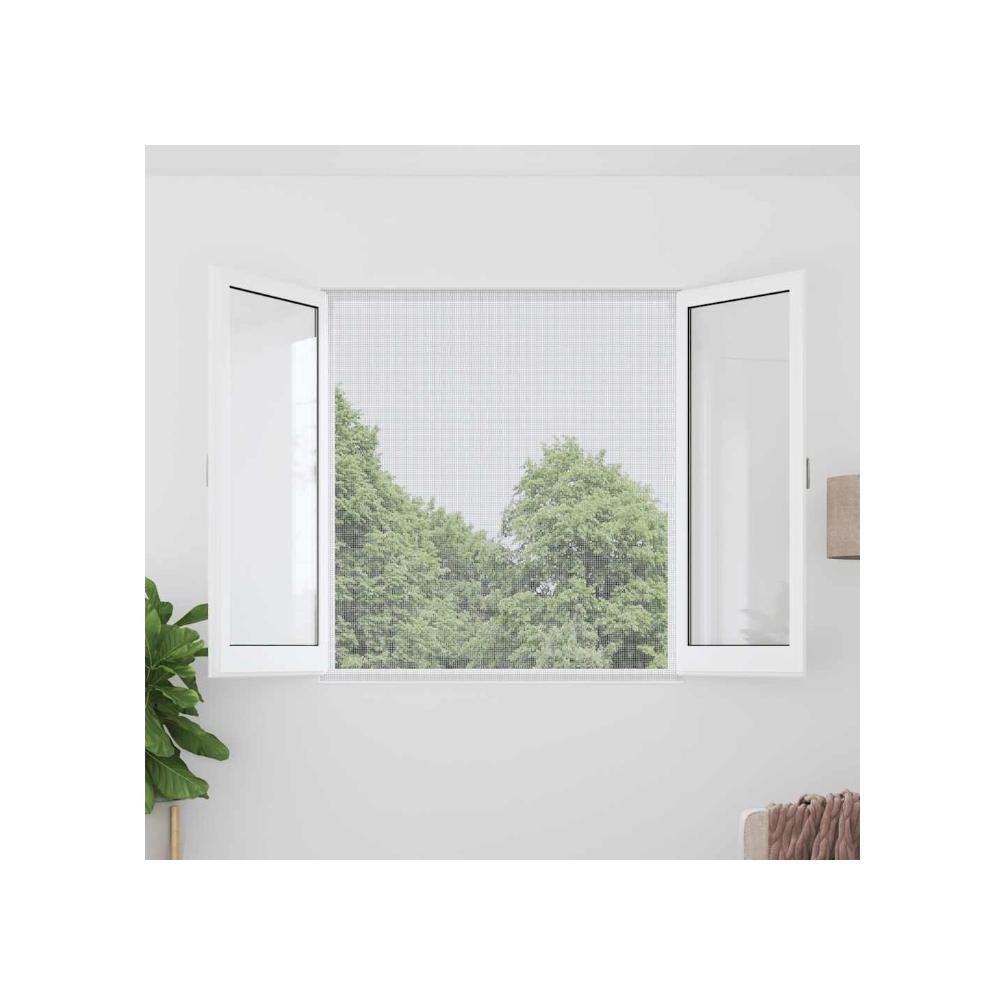 Moustiquaire en maille d'aluminium 100x500 cm argenté