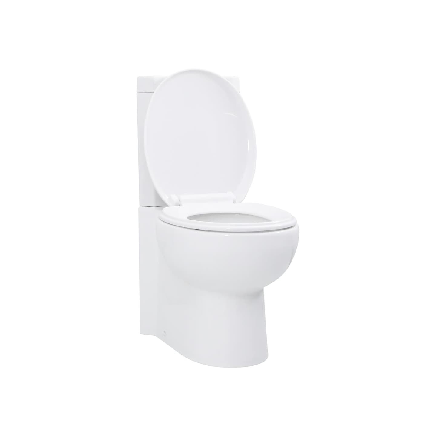 Toilette d'angle en céramique pour salle de bains blanc