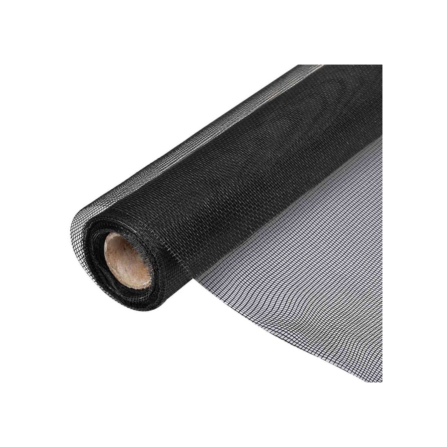 Moustiquaire fibre de verre 100x1000 cm noir