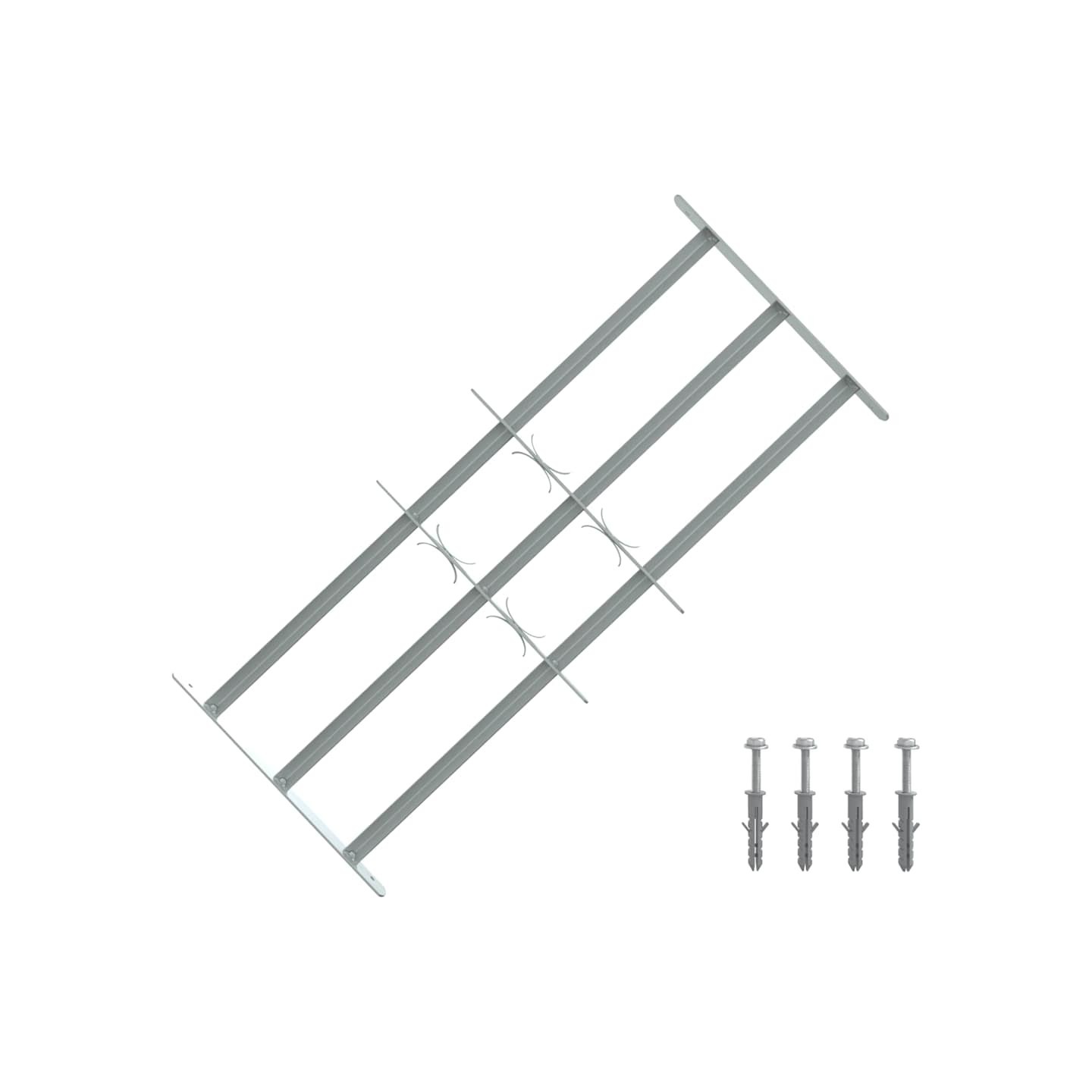 Grille réglable de sécurité de fenêtres et 3 barres 700-1050 mm