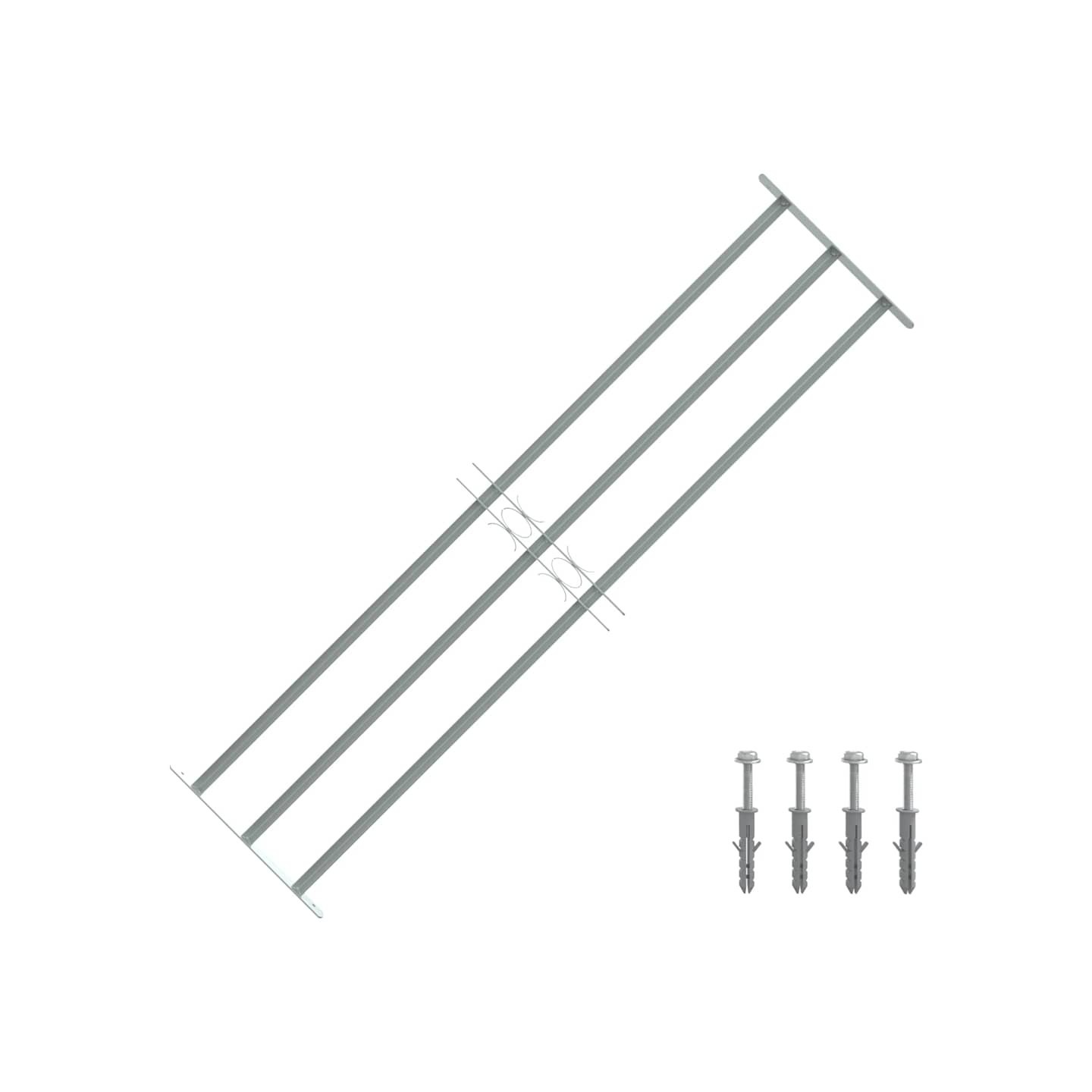 Grille réglable de sécurité de fenêtres et 3 barres 1000-1500mm