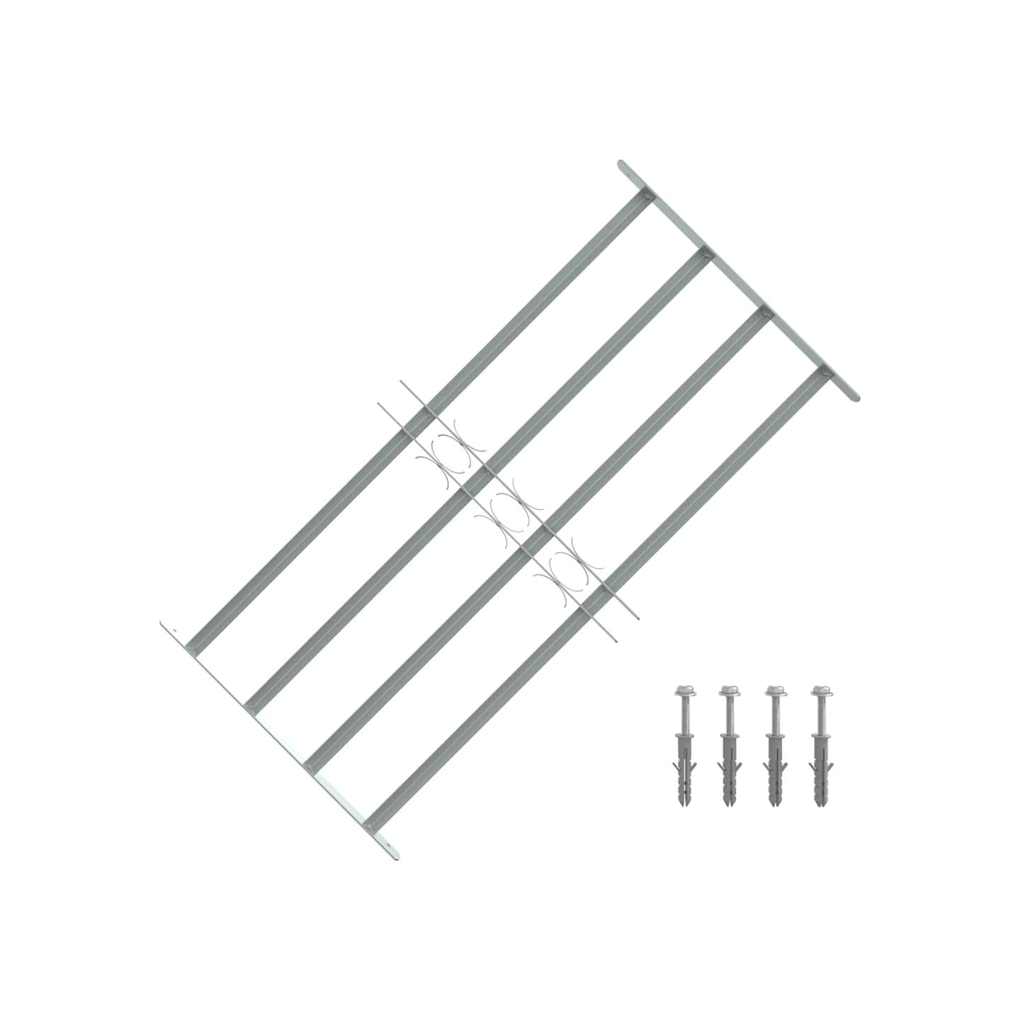 Grille réglable de sécurité de fenêtres et 4 barres 700-1050 mm