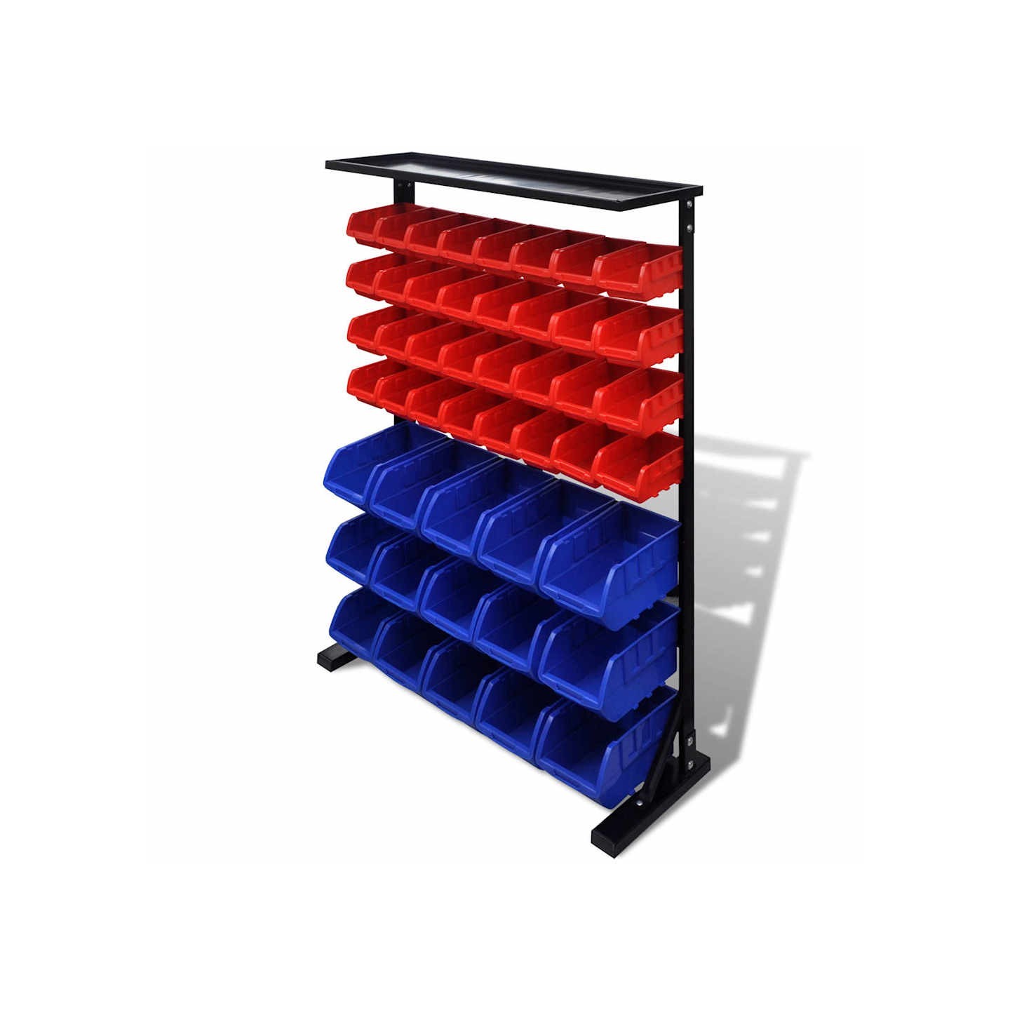 Étagère à outils de garage Bleu et rouge