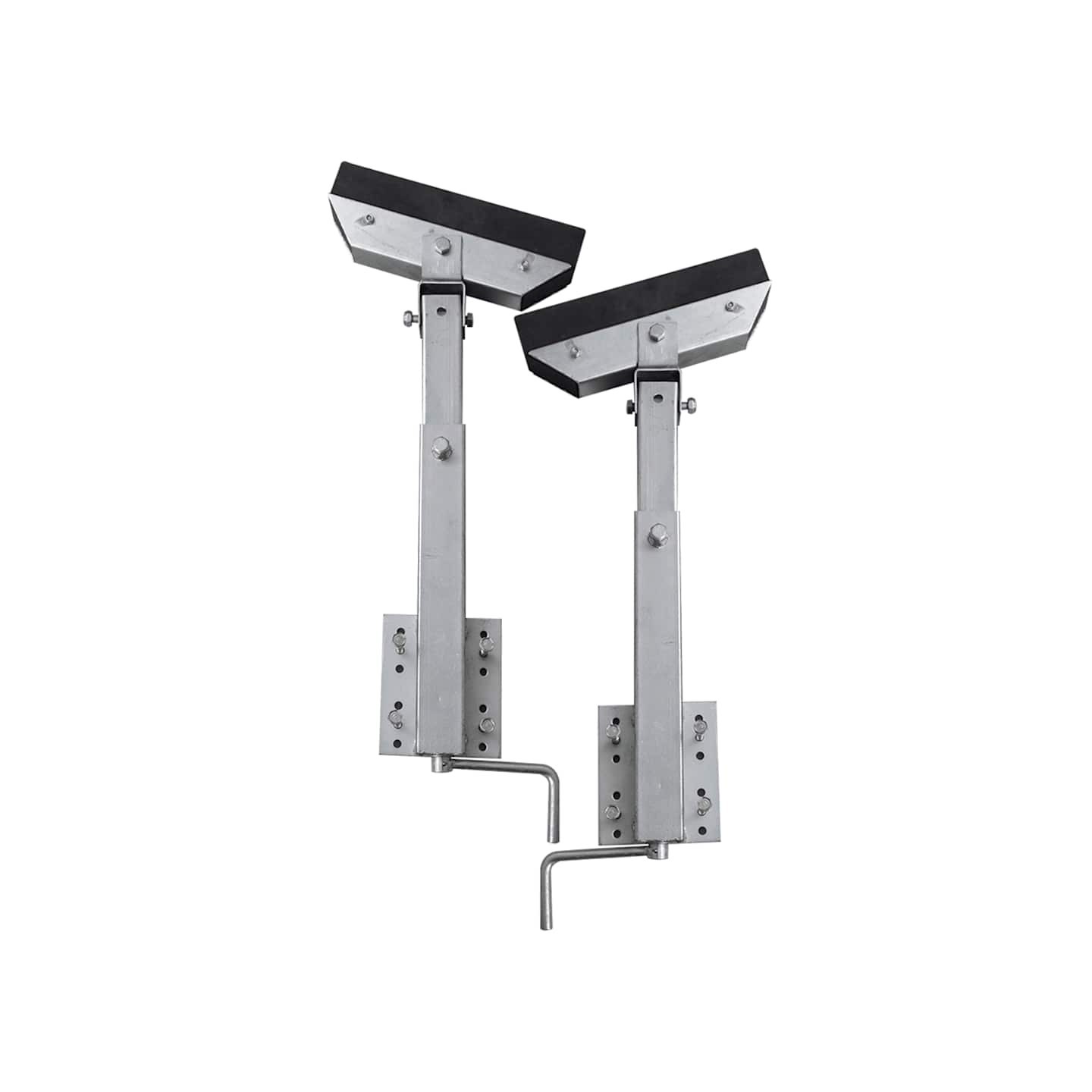 Set de 2 supports à barre inclinable 63 - 88 cm pour remorque à bateau