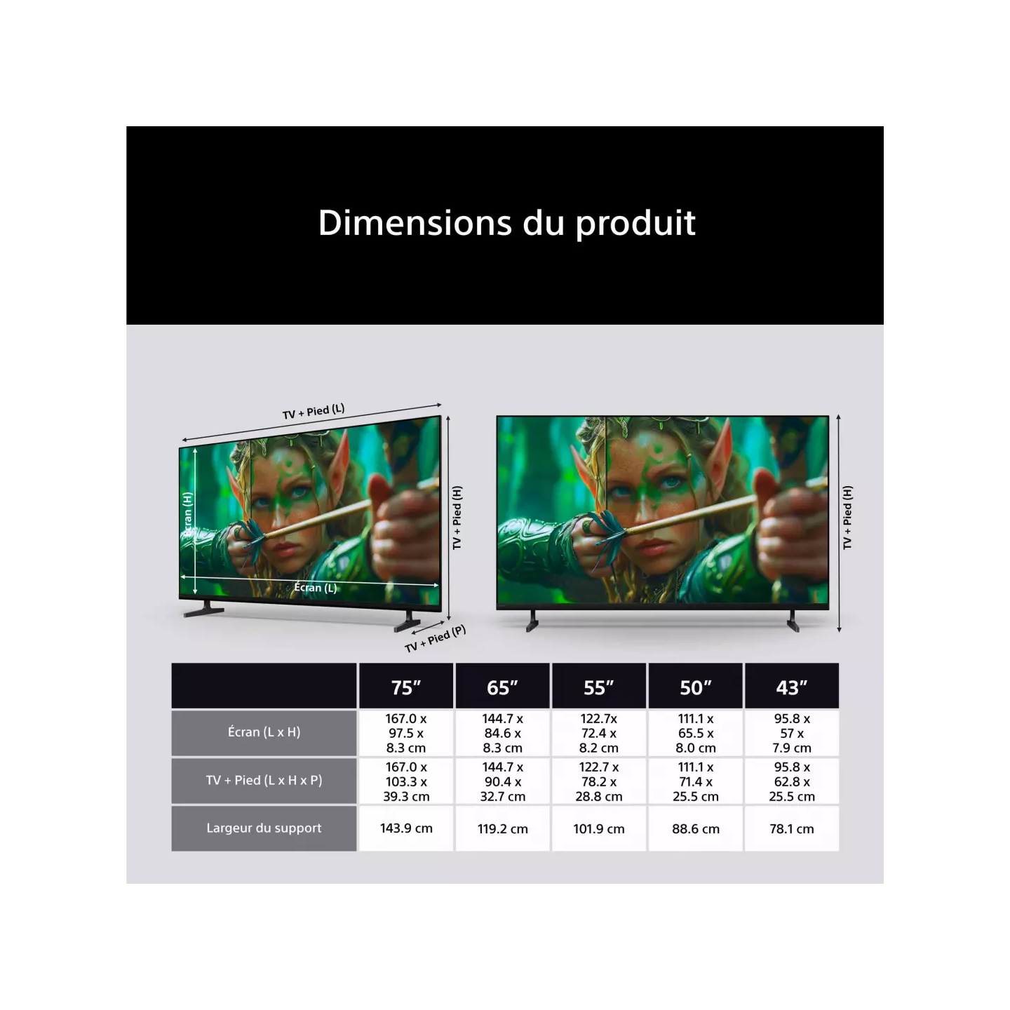 TV LED Sony BRAVIA 2 II K50S25M2PB 50" 4K | Nimestore