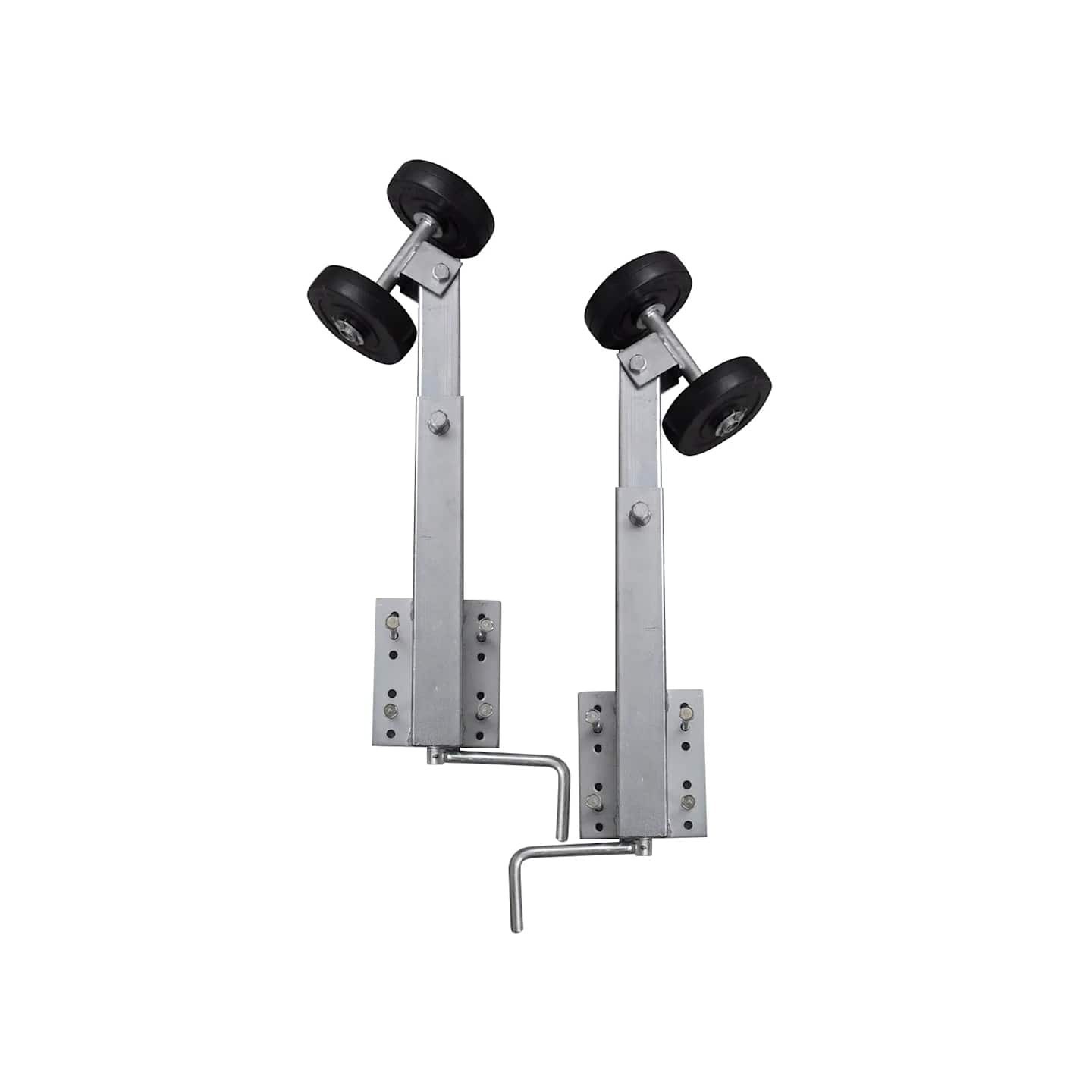 Support à double rouleau pour remorque de bateau 2 pcs 59-84 cm
