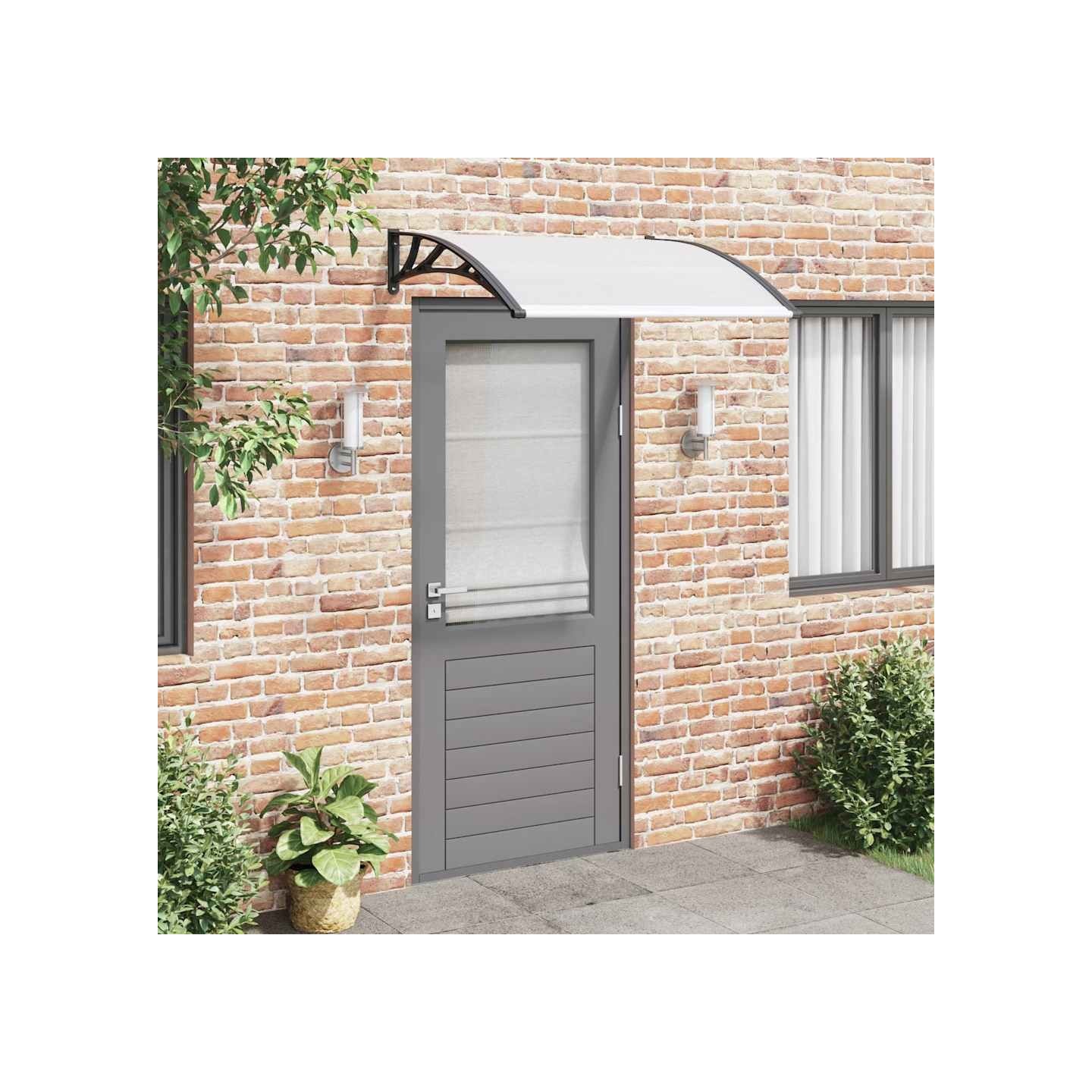 Auvent de porte 120 x 100 cm PC