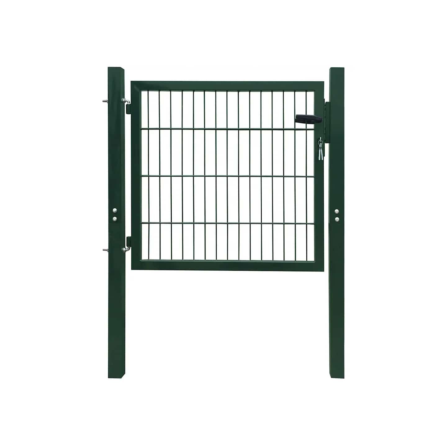 Portillon Acier Vert 100x100 cm