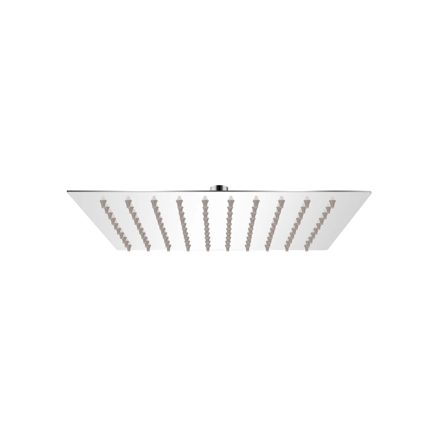Tête de douche plongeante carrée en acier inoxydable 20x20 cm