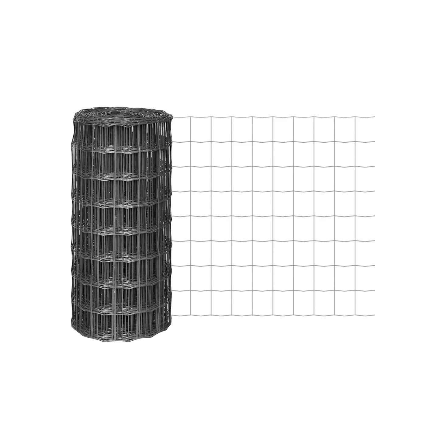Clôture euro Acier 10 x 0,8 m Gris