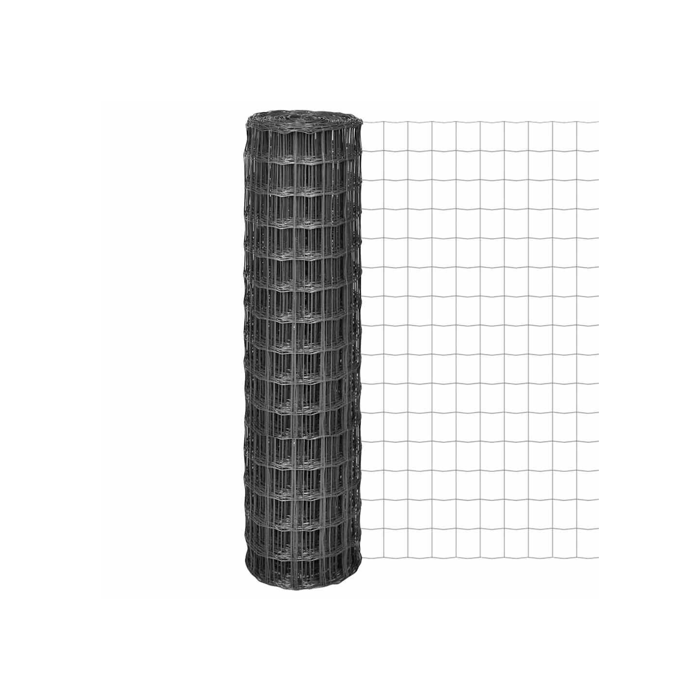 Clôture Euro Acier 10 x 1,5 m Gris