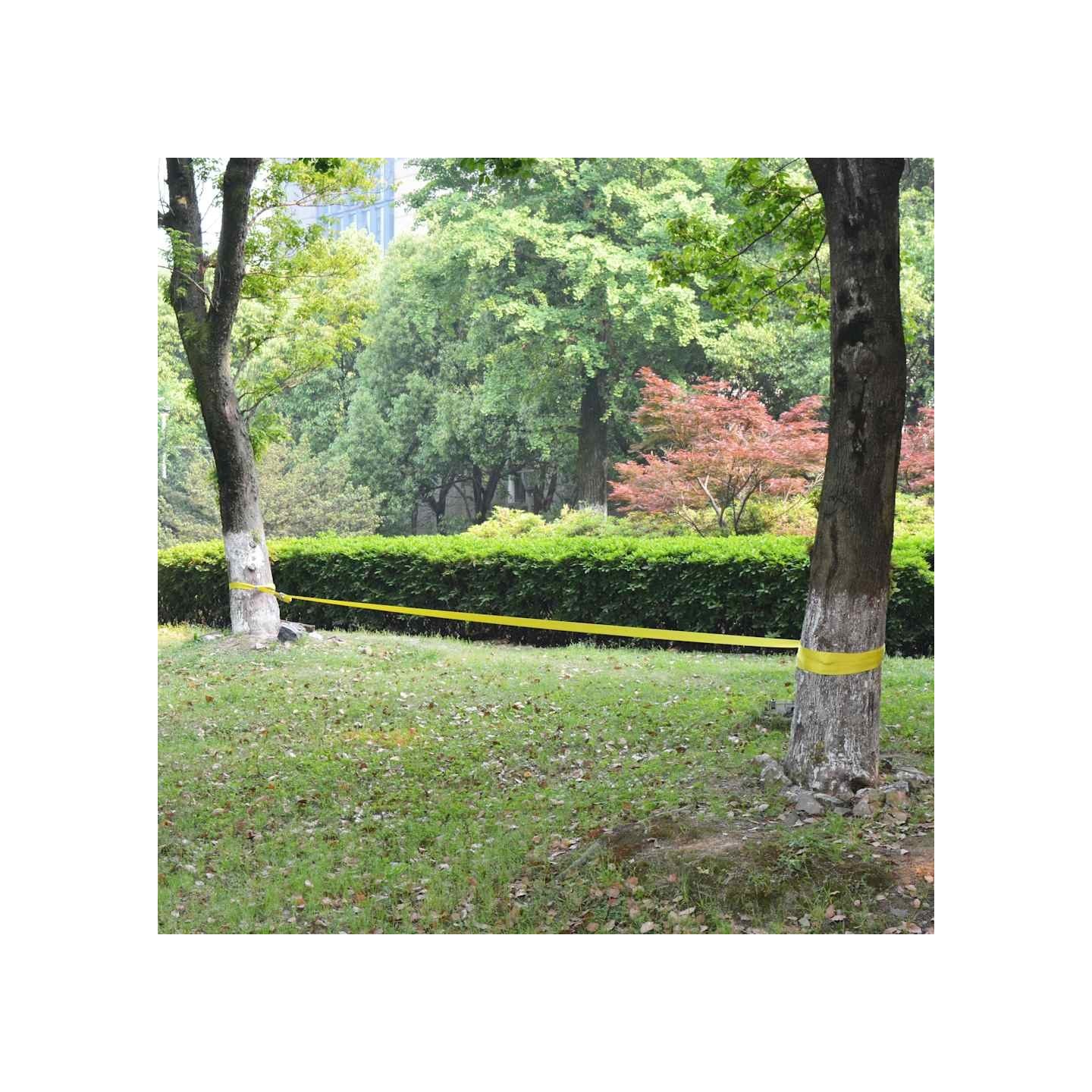 Corde lâche pour slackline 15 m x 50 mm 150 kg Jaune