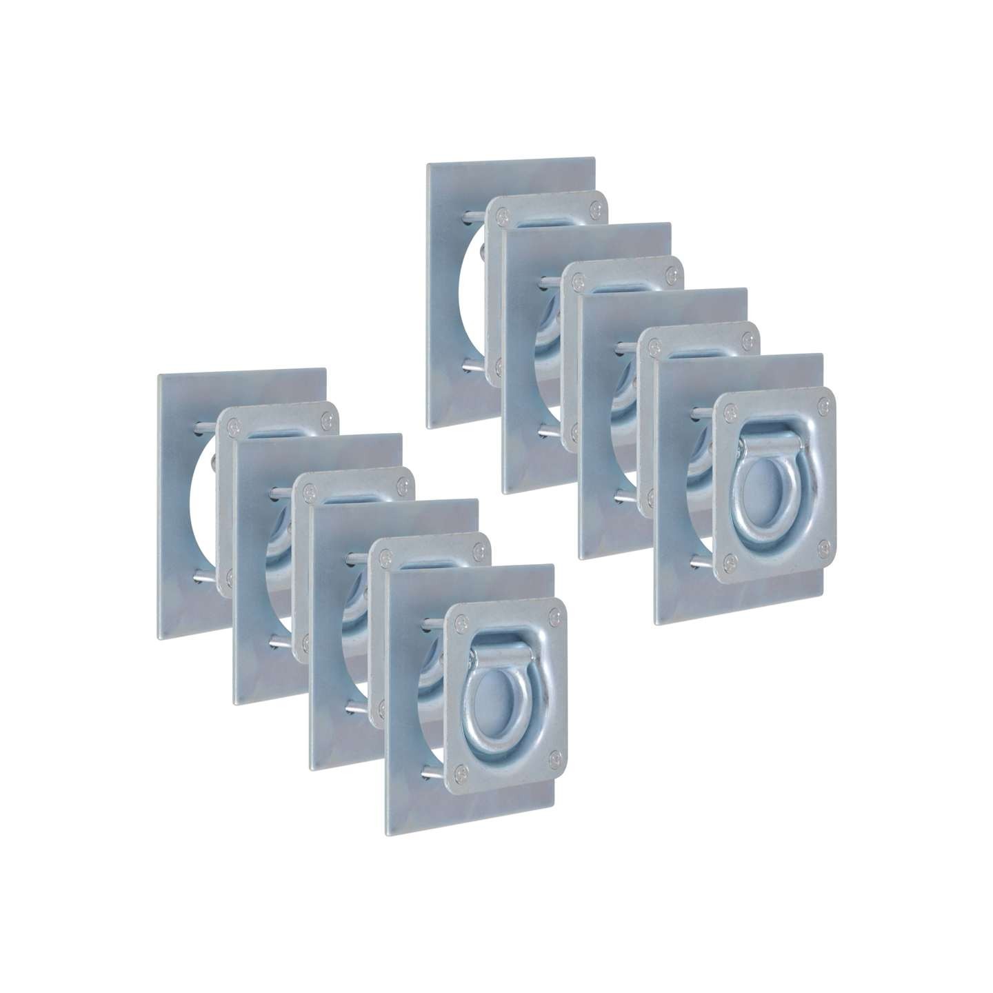 Anneau d'arrimage pour remorque 8 pcs Acier galvanisé 2000 kg