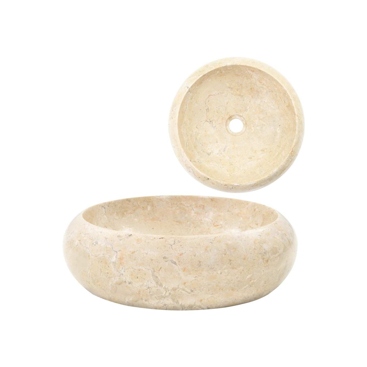Lavabo 40 x 12 cm Marbre Crème