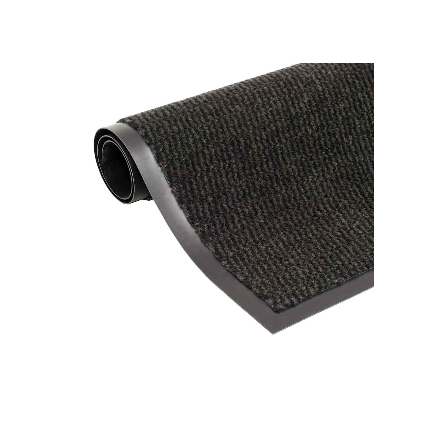 Paillassons rectangulaires 2 pcs 90 x 150 cm Noir